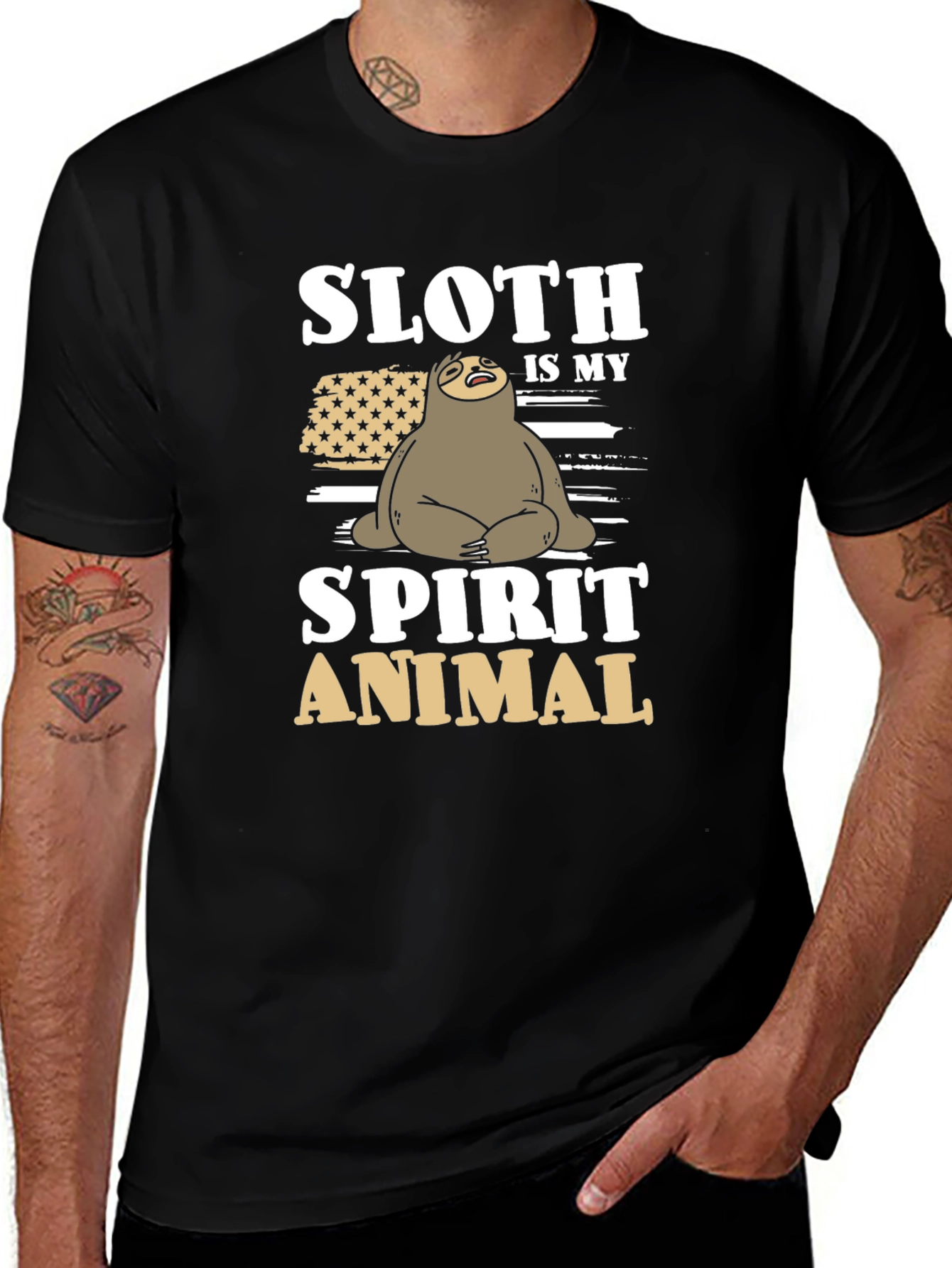 Variant 17 of Sloth Spirit Animal Graphic Tee