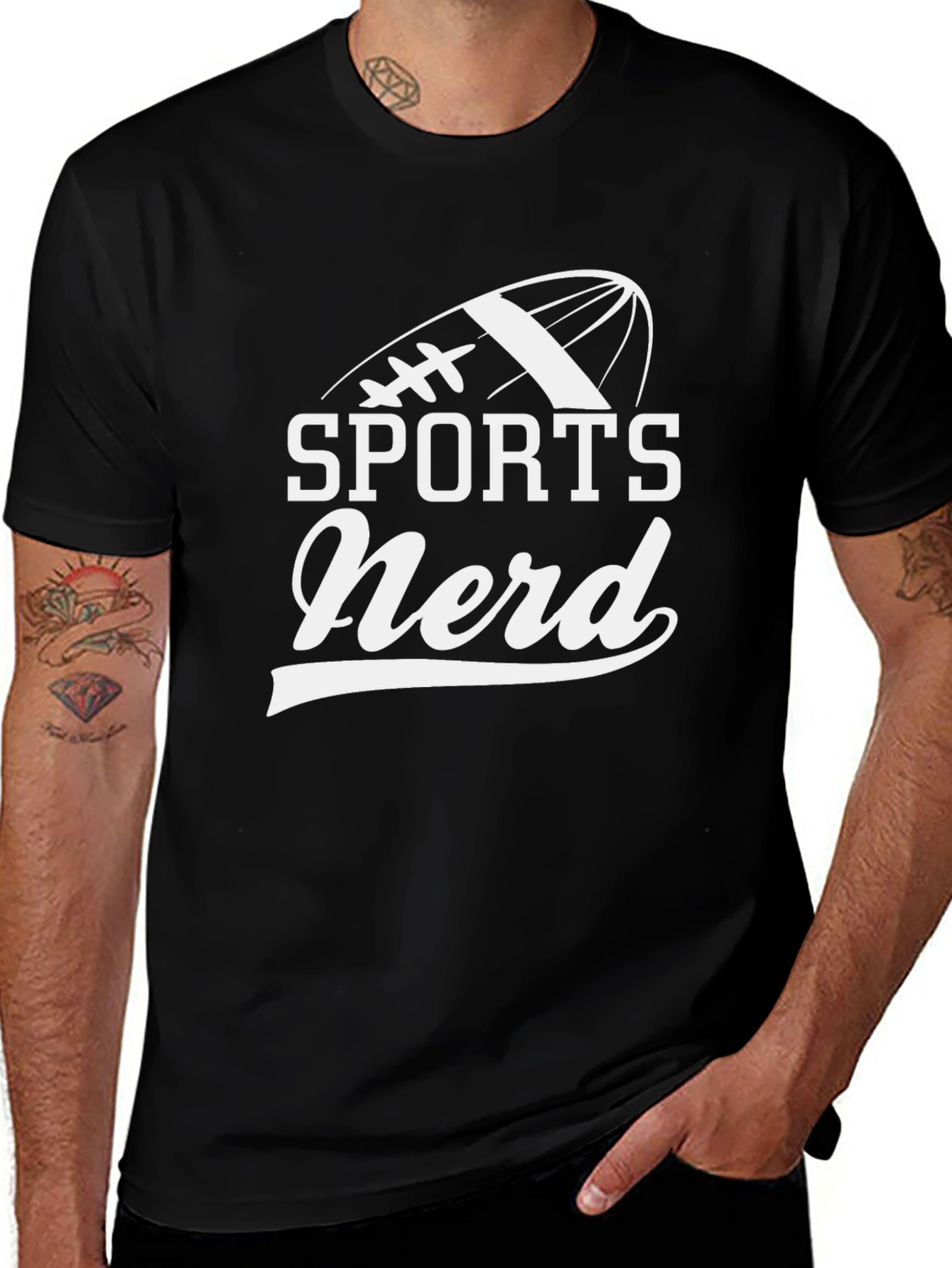 Variant 21 of Sports Nerd T-Shirt - Football Graphic Tee