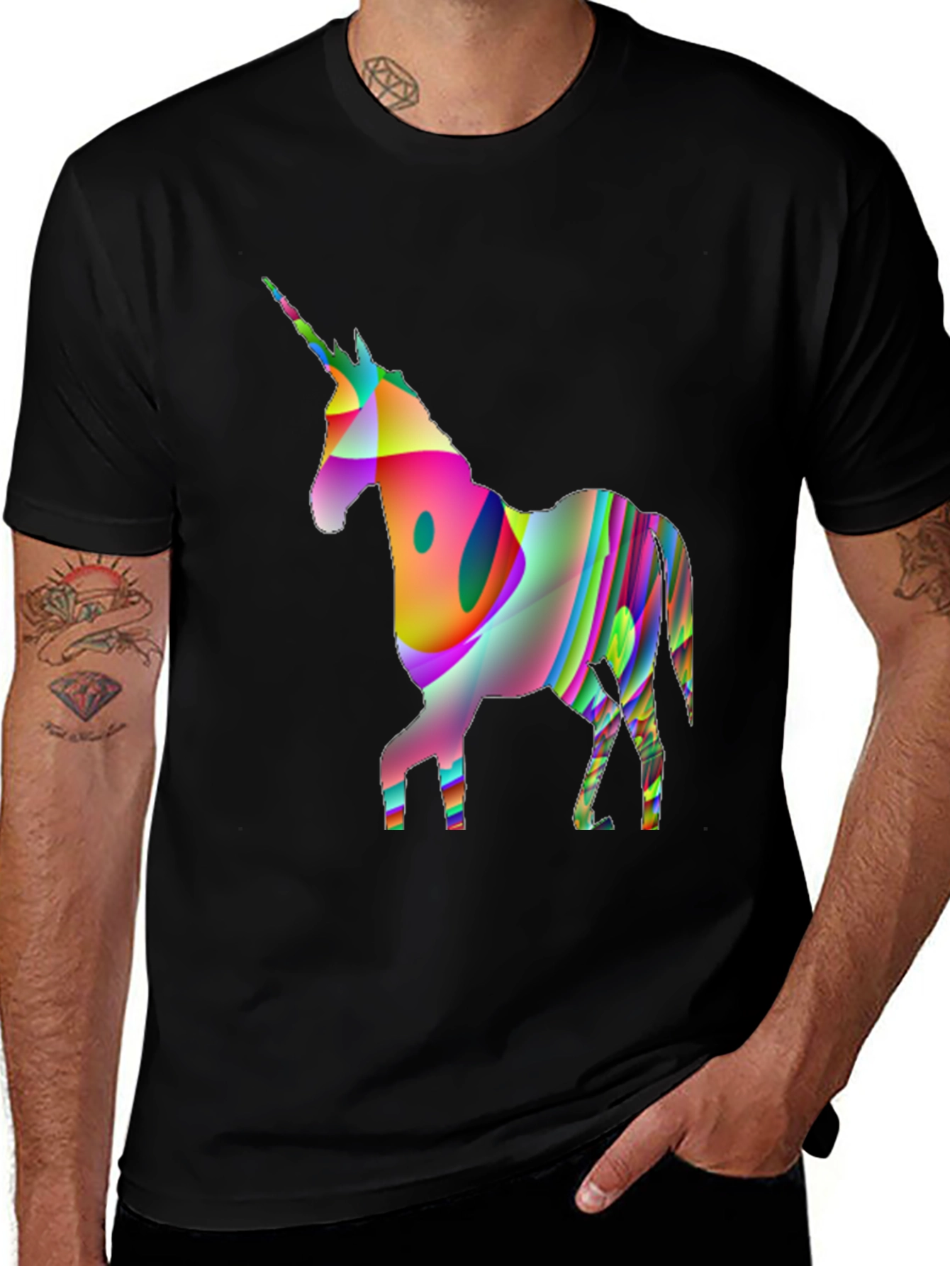 Variant 17 of Unicorn Graphic Tee - Bold & Colorful Design