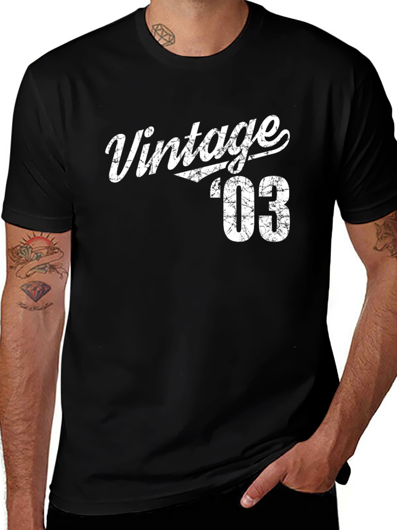 Variant 19 of Vintage '03 Graphic T-Shirt - Classic Style