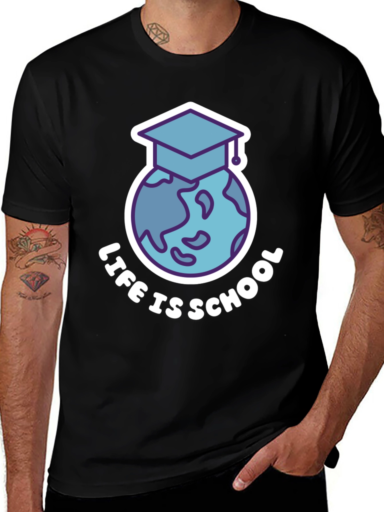 Variant 13 of Life is School Graphic Tee