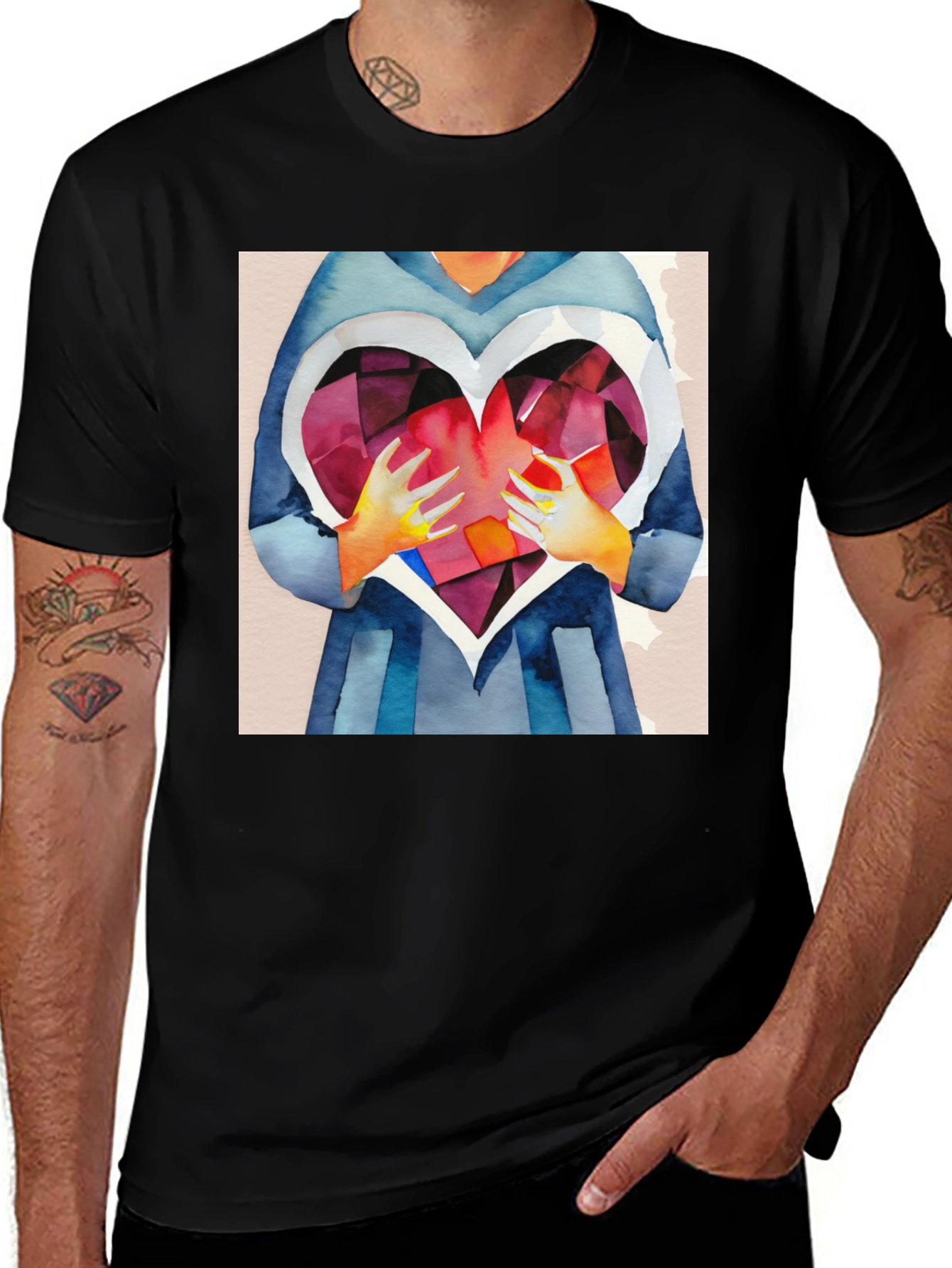 Abstract Heart T-Shirt