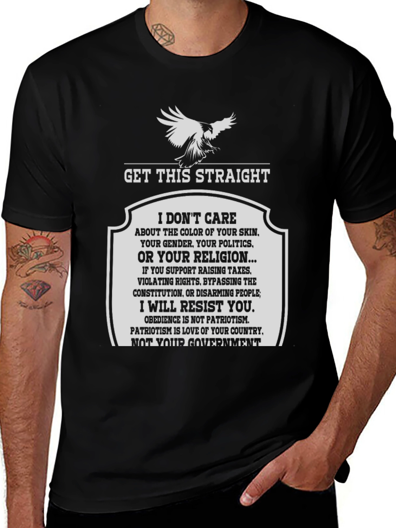 Variant 16 of Resist T-Shirt: Patriotic Graphic Tee