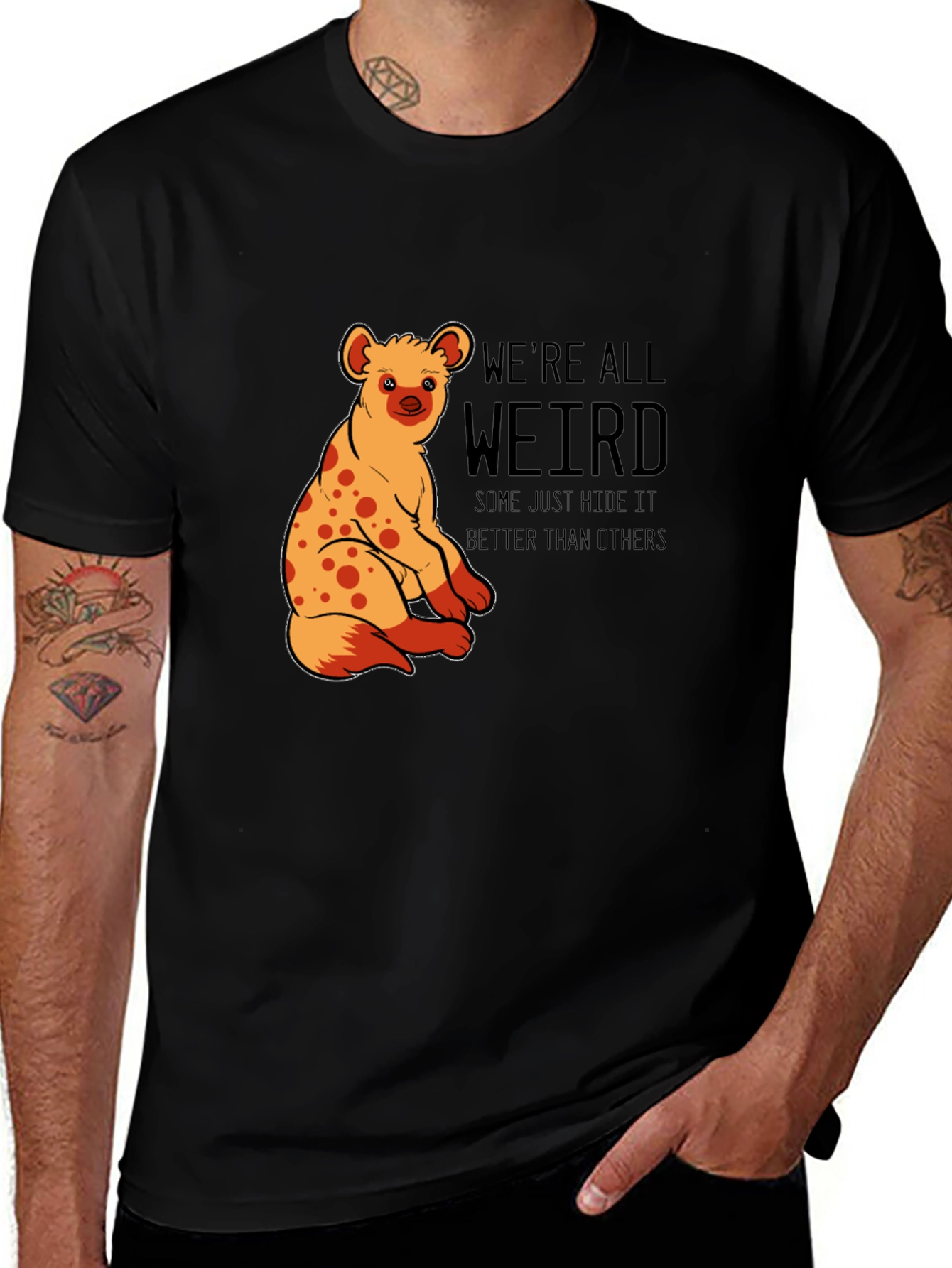 Variant 16 of We're All Weird Hyena Graphic Tee