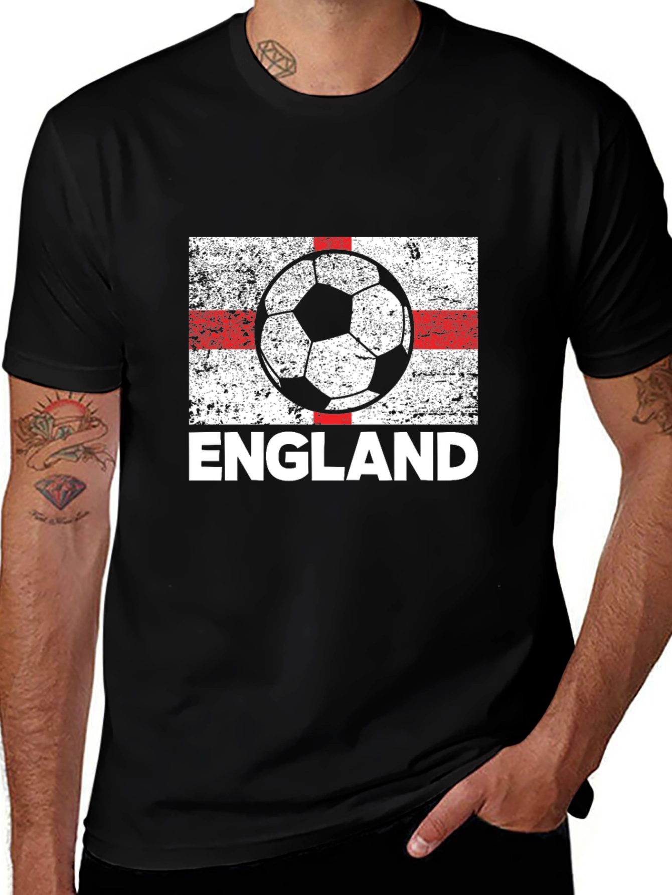 Variant 30 of England Soccer Flag Graphic T-Shirt