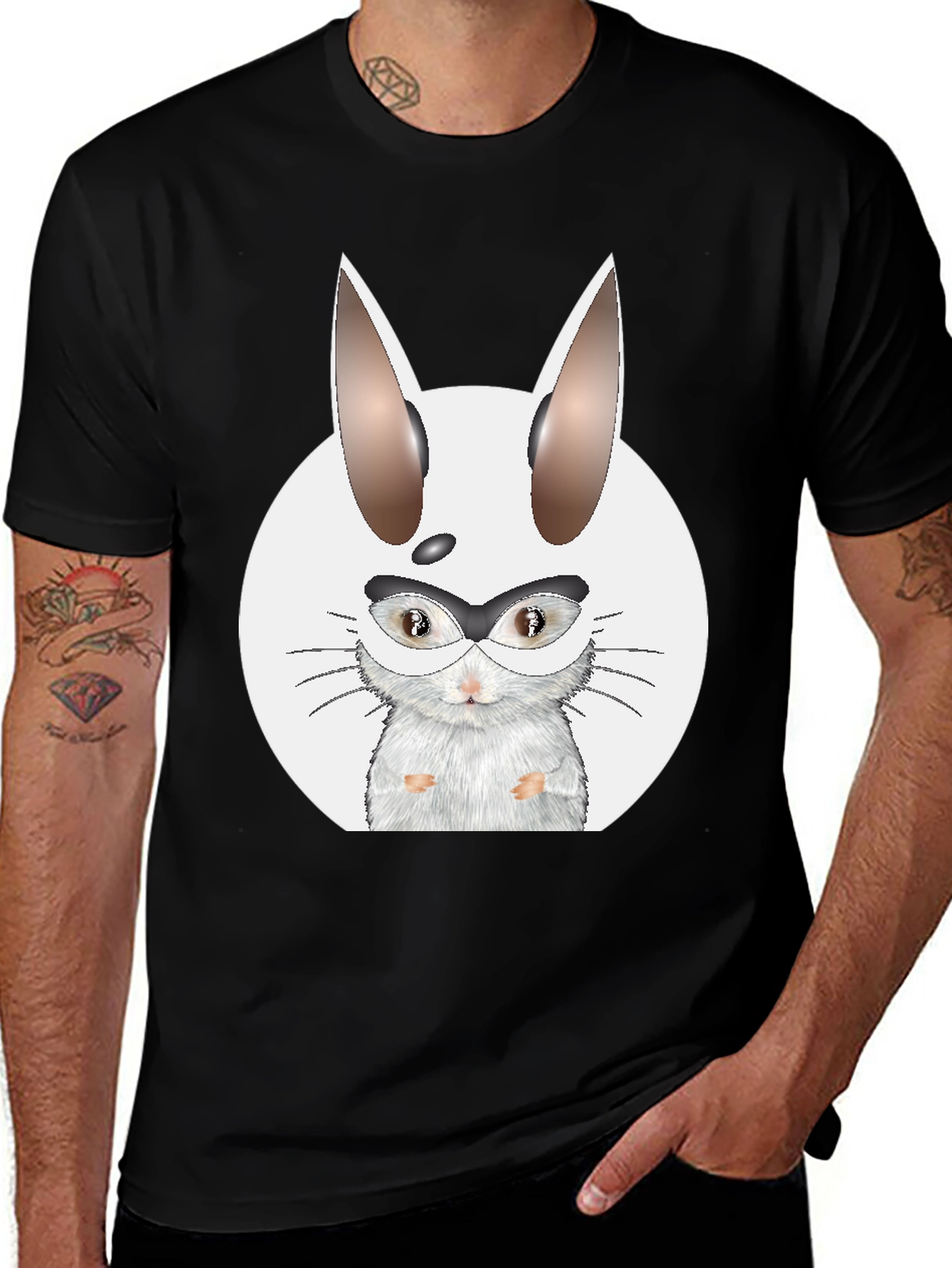 Variant 30 of Funny Hamster Rabbit Graphic T-Shirt - Unique Design