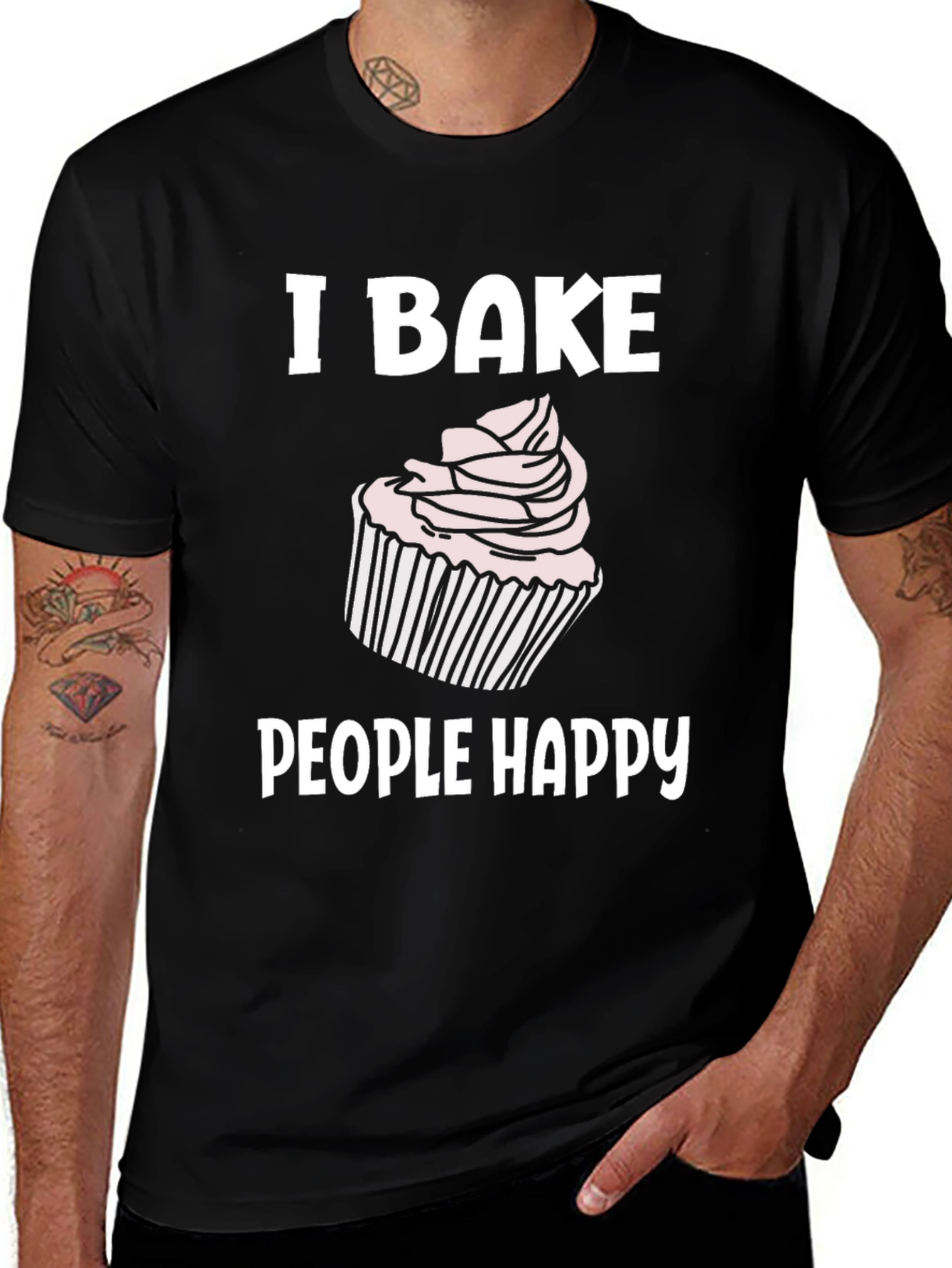 I Bake People Happy Graphic Tee