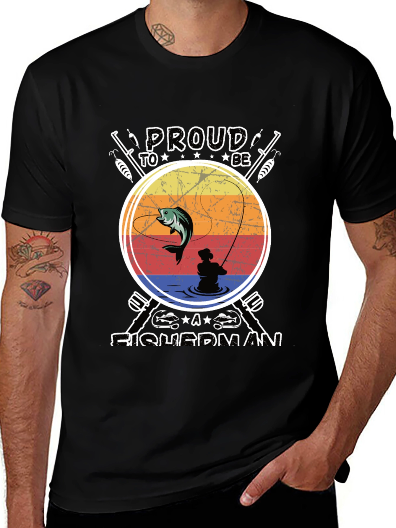 Variant 5 of Proud Fisherman T-Shirt - Fishing Lover Apparel