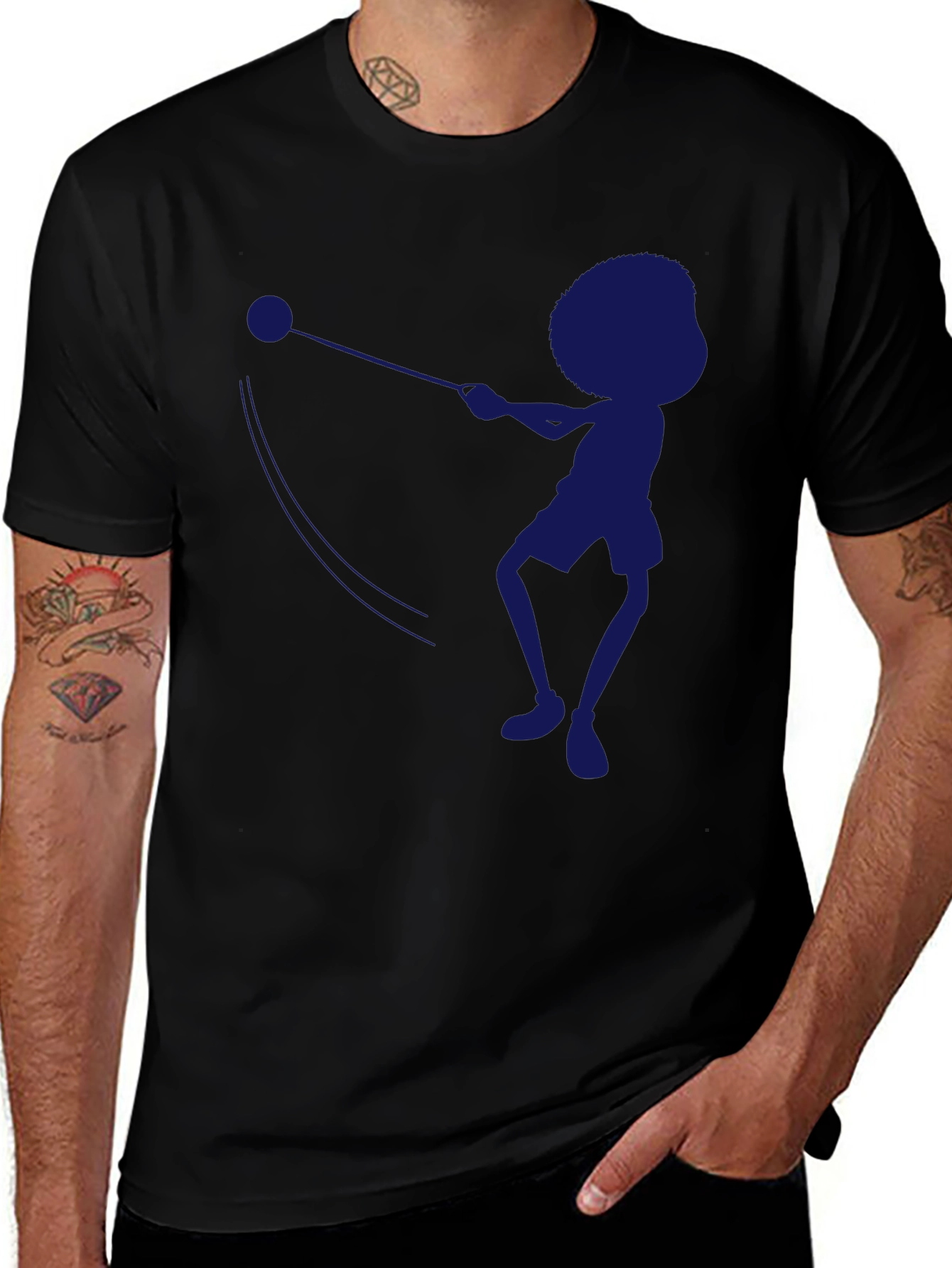 Variant 27 of Hammer Throw Silhouette T-Shirt