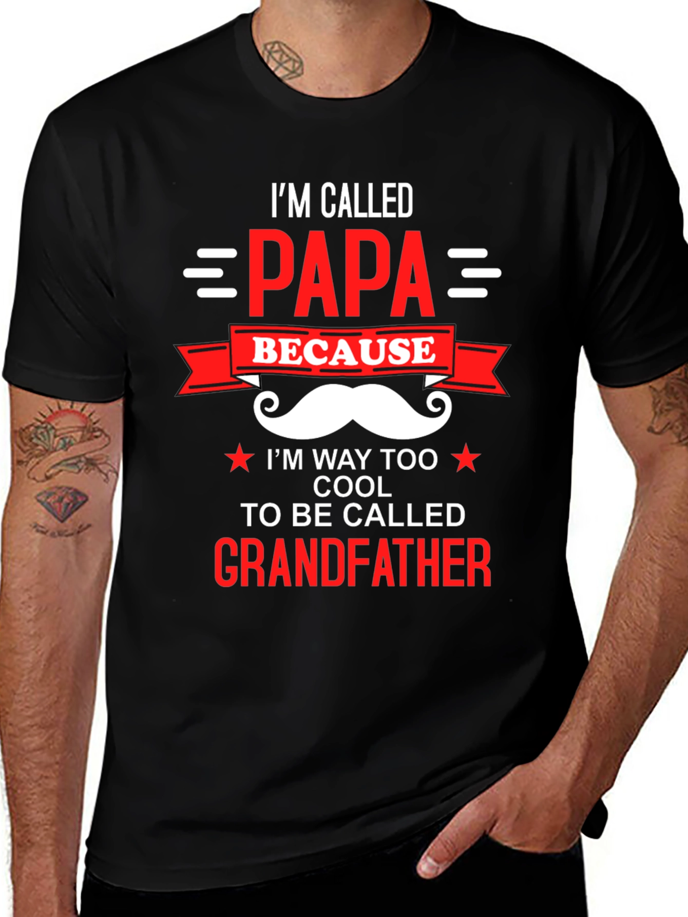 Variant 13 of I'm Called Papa T-Shirt Cool Grandfather Tee
