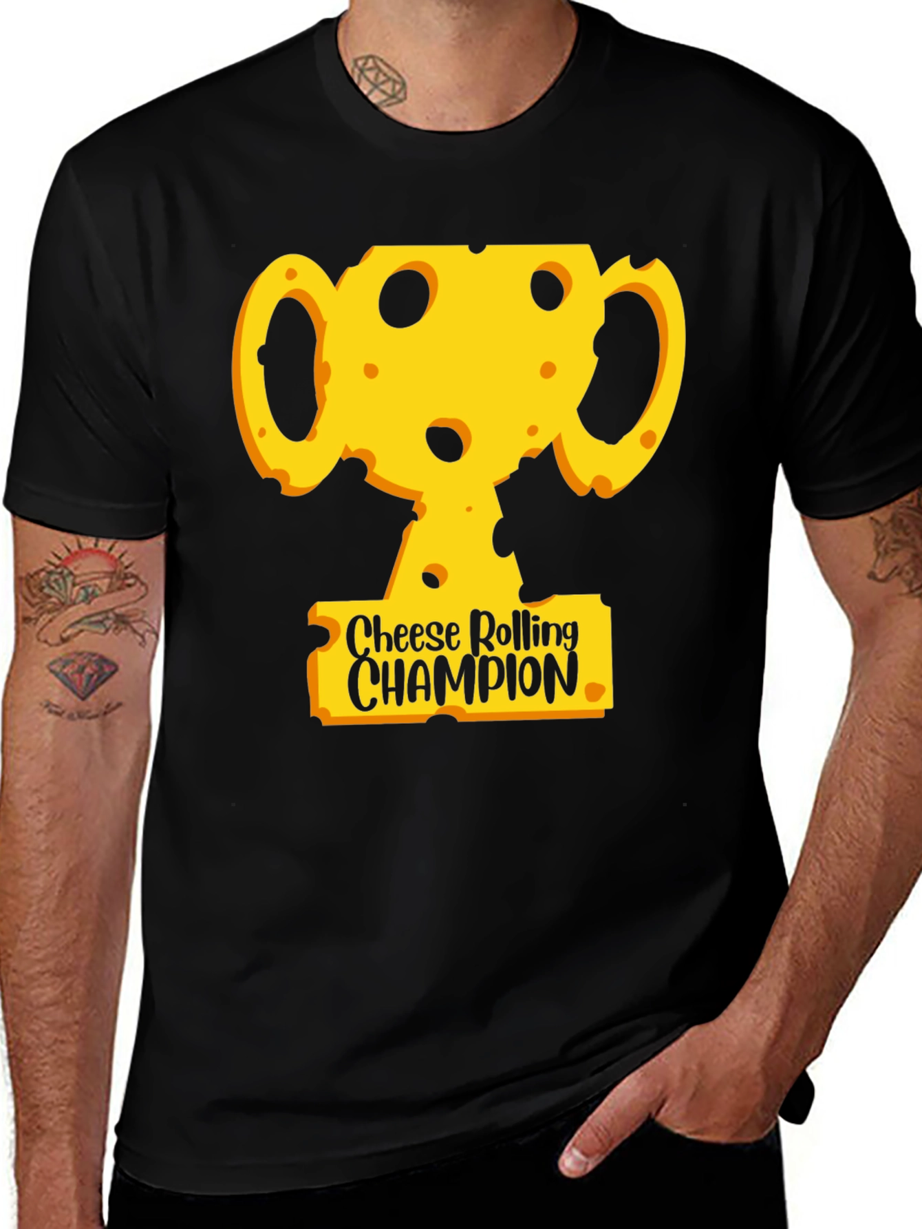 Variant 4 of Cheese Rolling Champion Graphic T-Shirt
