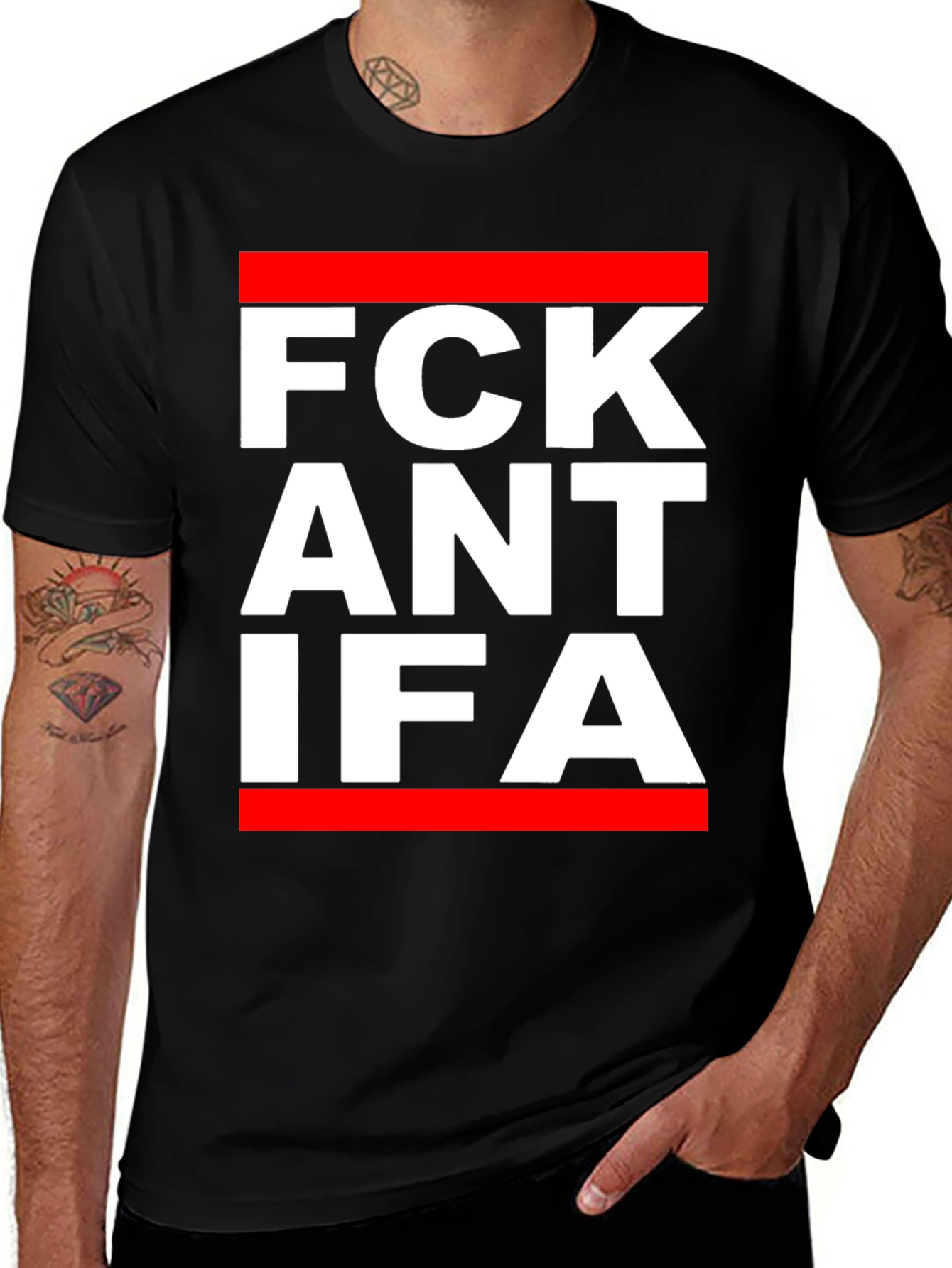 Variant 30 of Fck Antifa Graphic Tee - Bold Statement Shirt