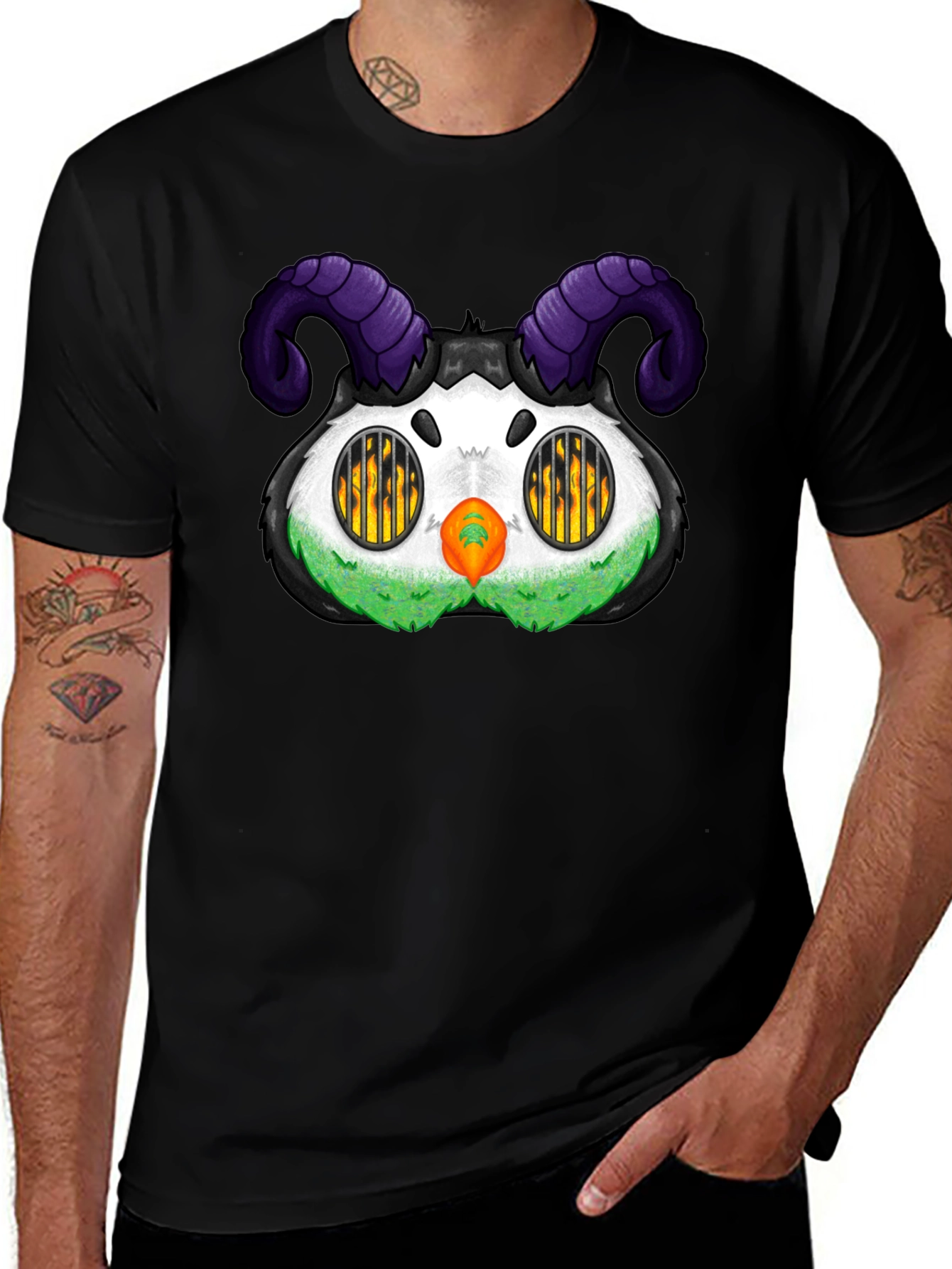 Variant 15 of Monster T-Shirt with Horns