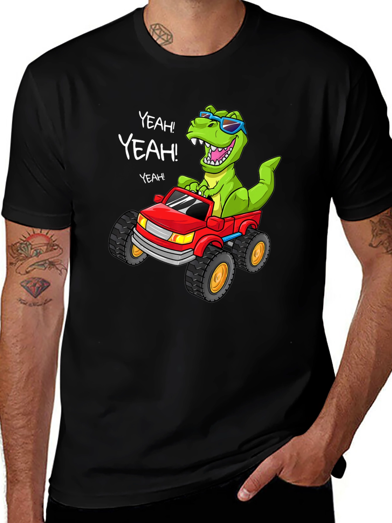 Variant 2 of Dino Monster Truck T-Shirt