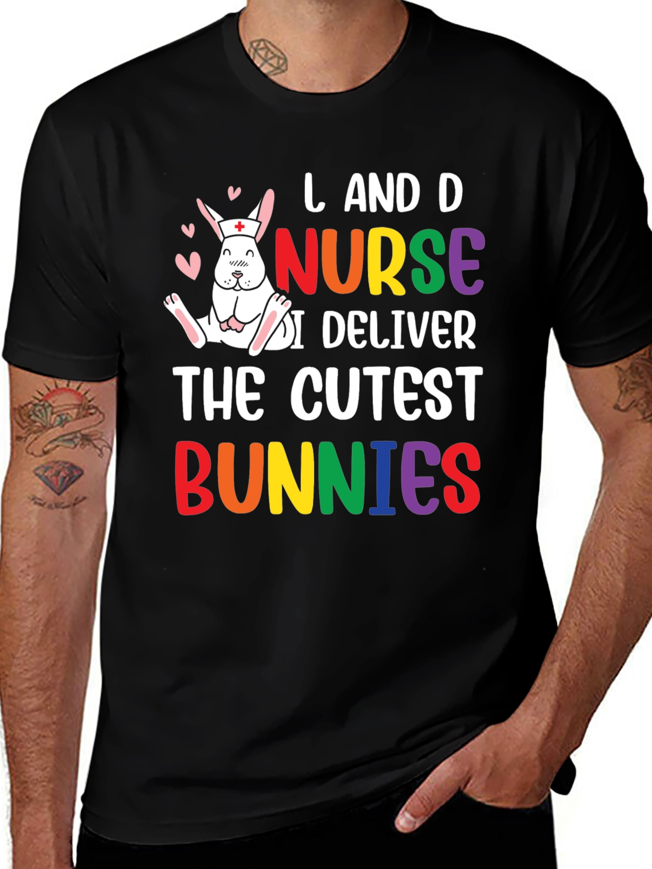 Variant 18 of L&D Nurse Cutest Bunnies T-Shirt