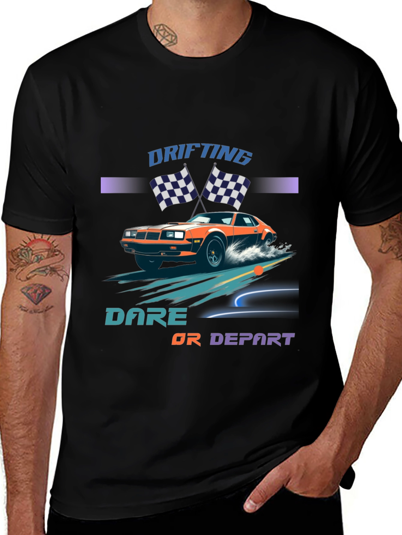 Variant 23 of Drifting Dare or Depart Graphic Tee