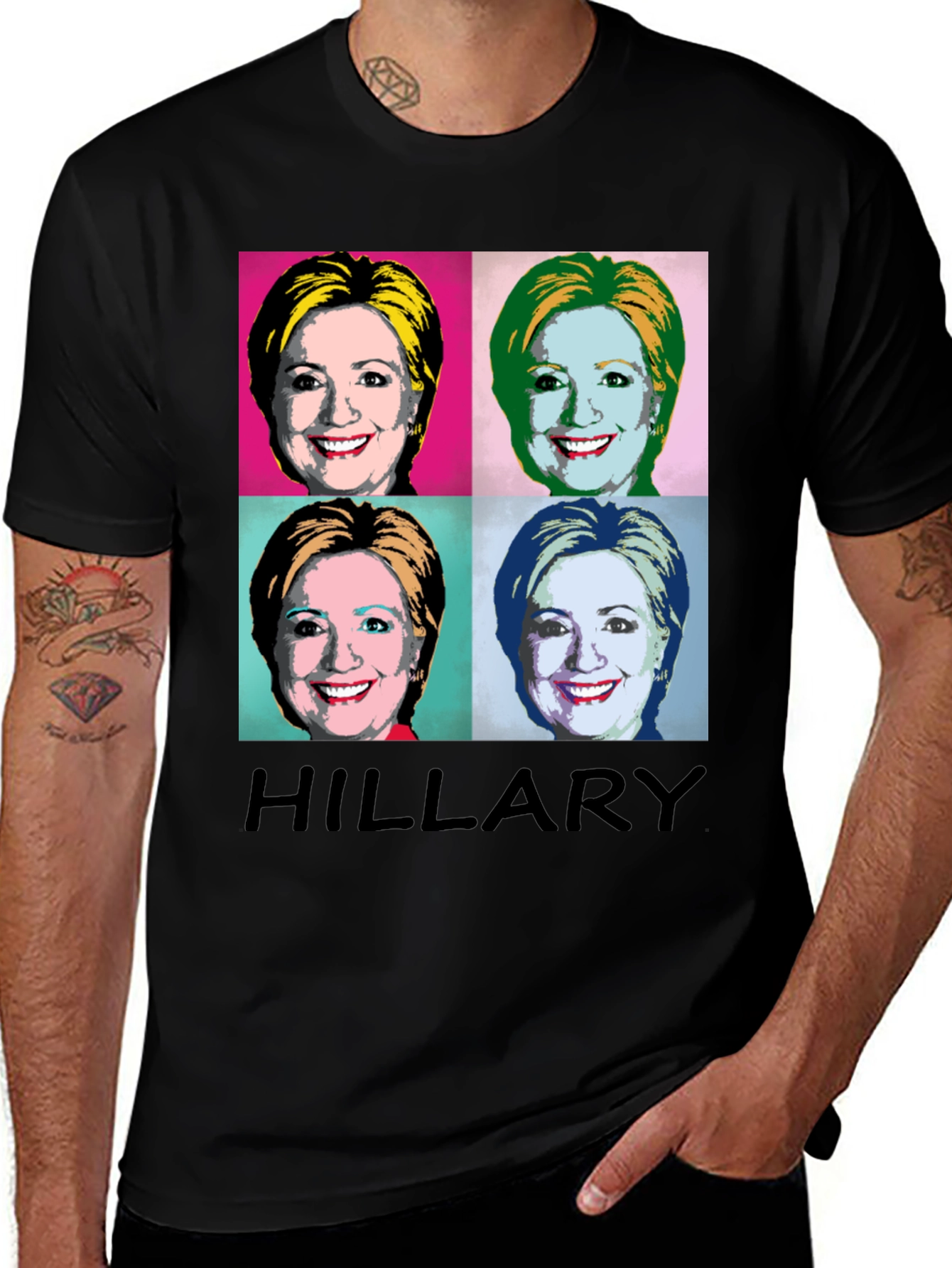Hillary Warhol Pop Art T-Shirt - Political Statement Tee