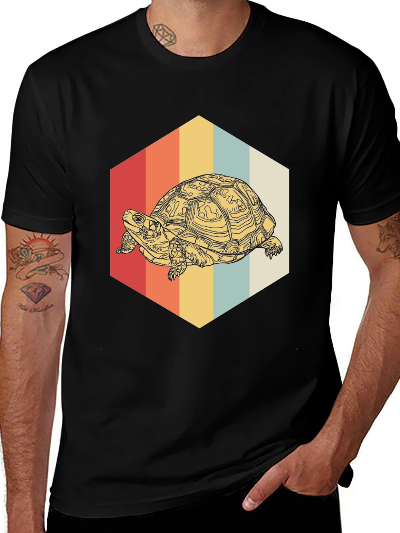 Variant 18 of Retro Turtle Graphic T-Shirt