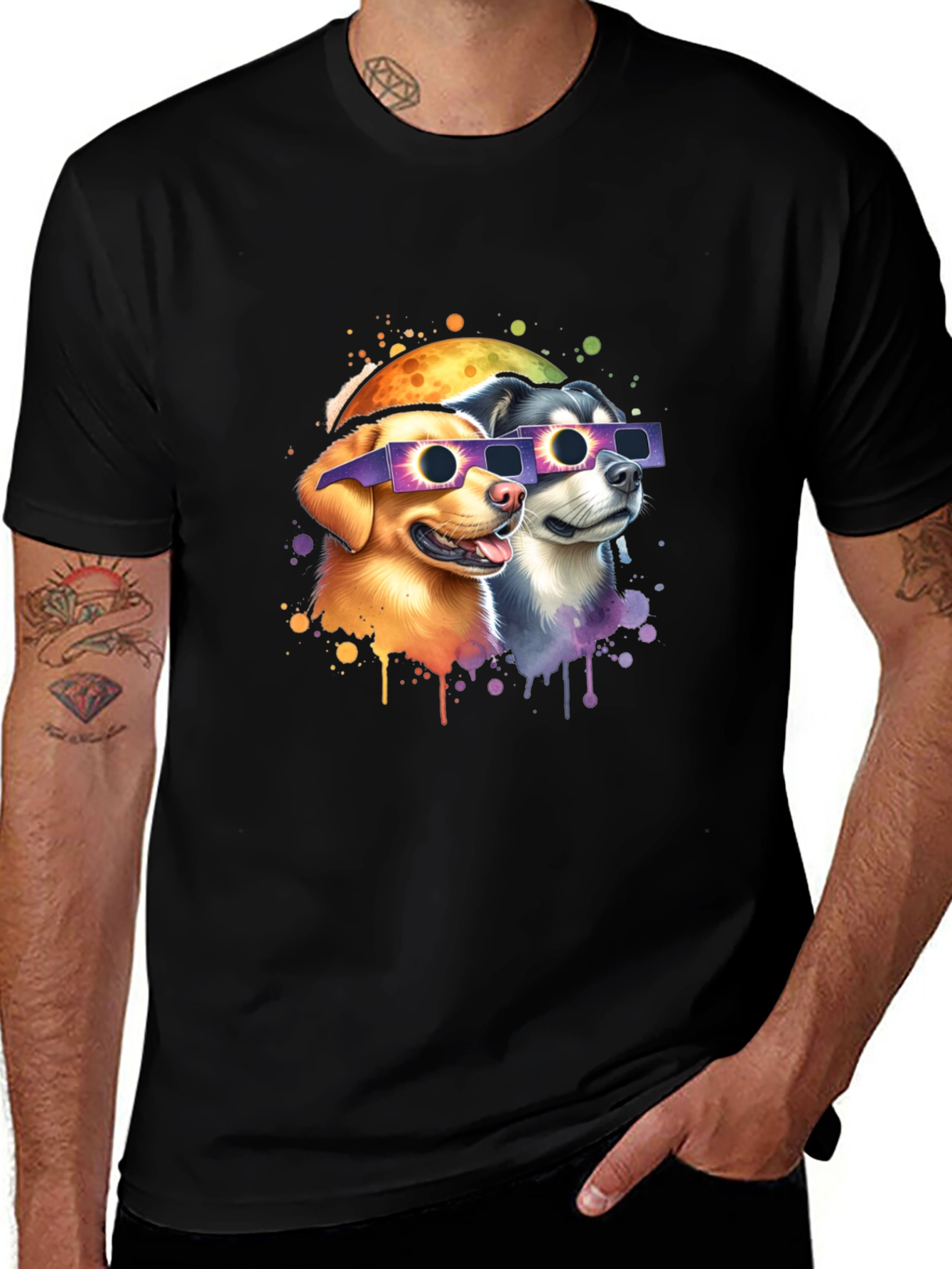 Variant 17 of Cool Dog Eclipse T-Shirt