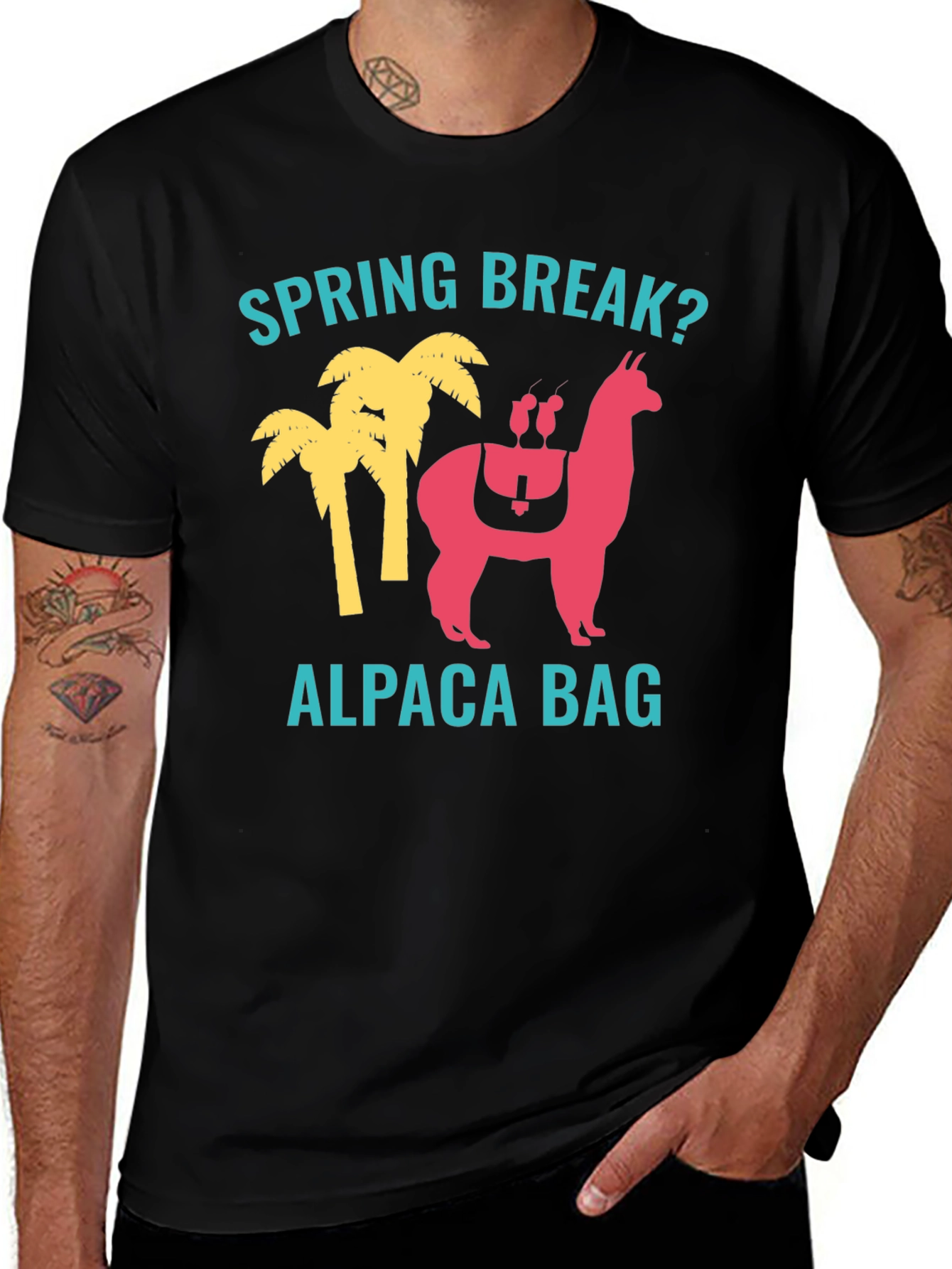Variant 5 of Spring Break Alpaca Bag T-Shirt