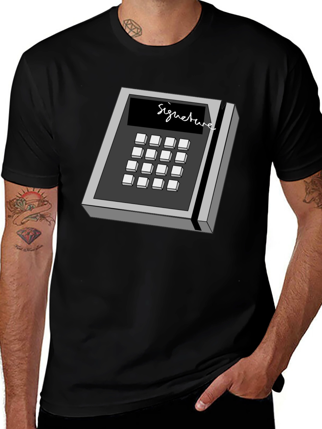 Variant 30 of Signature Pad Graphic T-Shirt - Cool Design