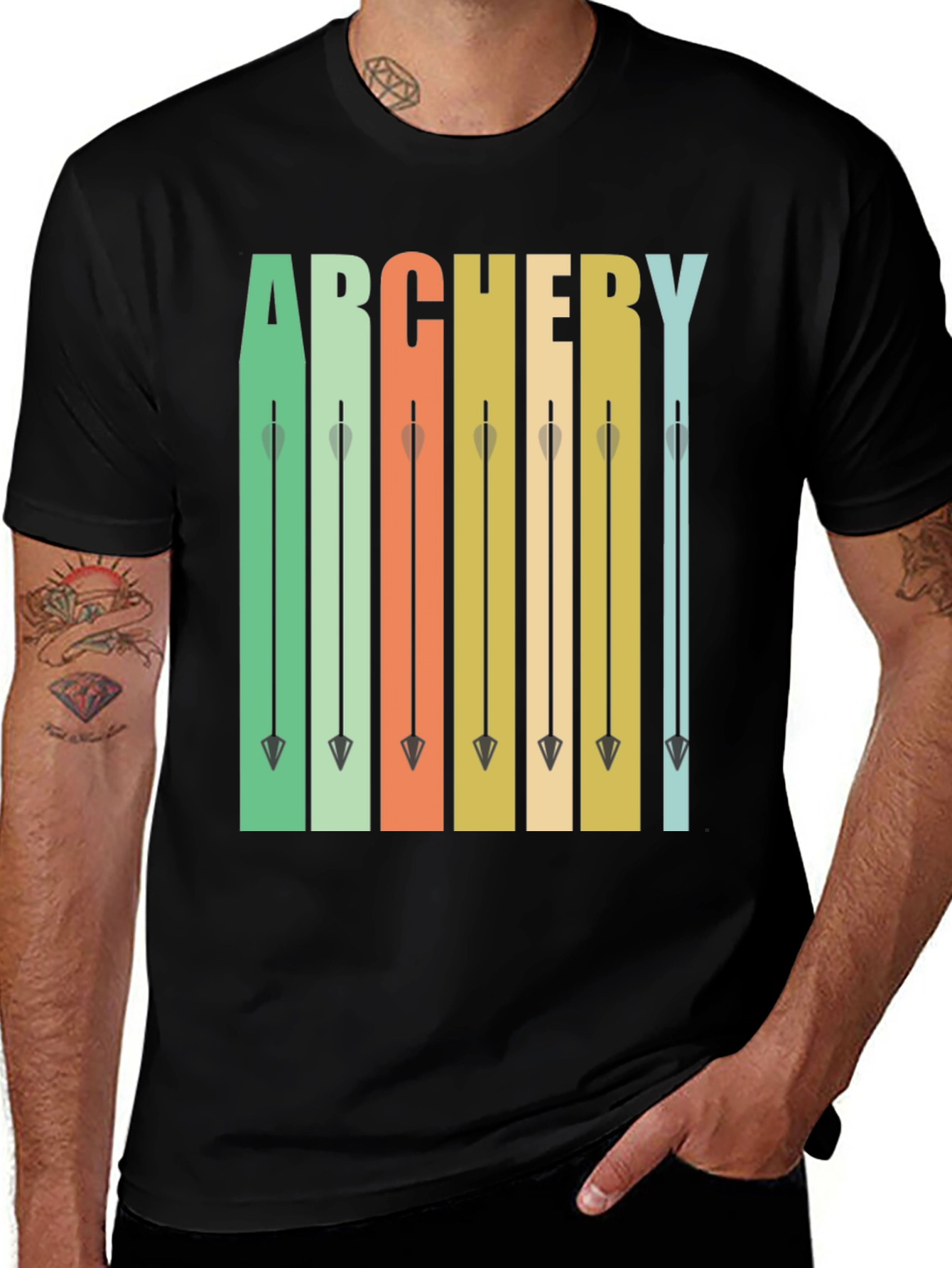 Variant 30 of Archery Arrows Retro Style T-Shirt