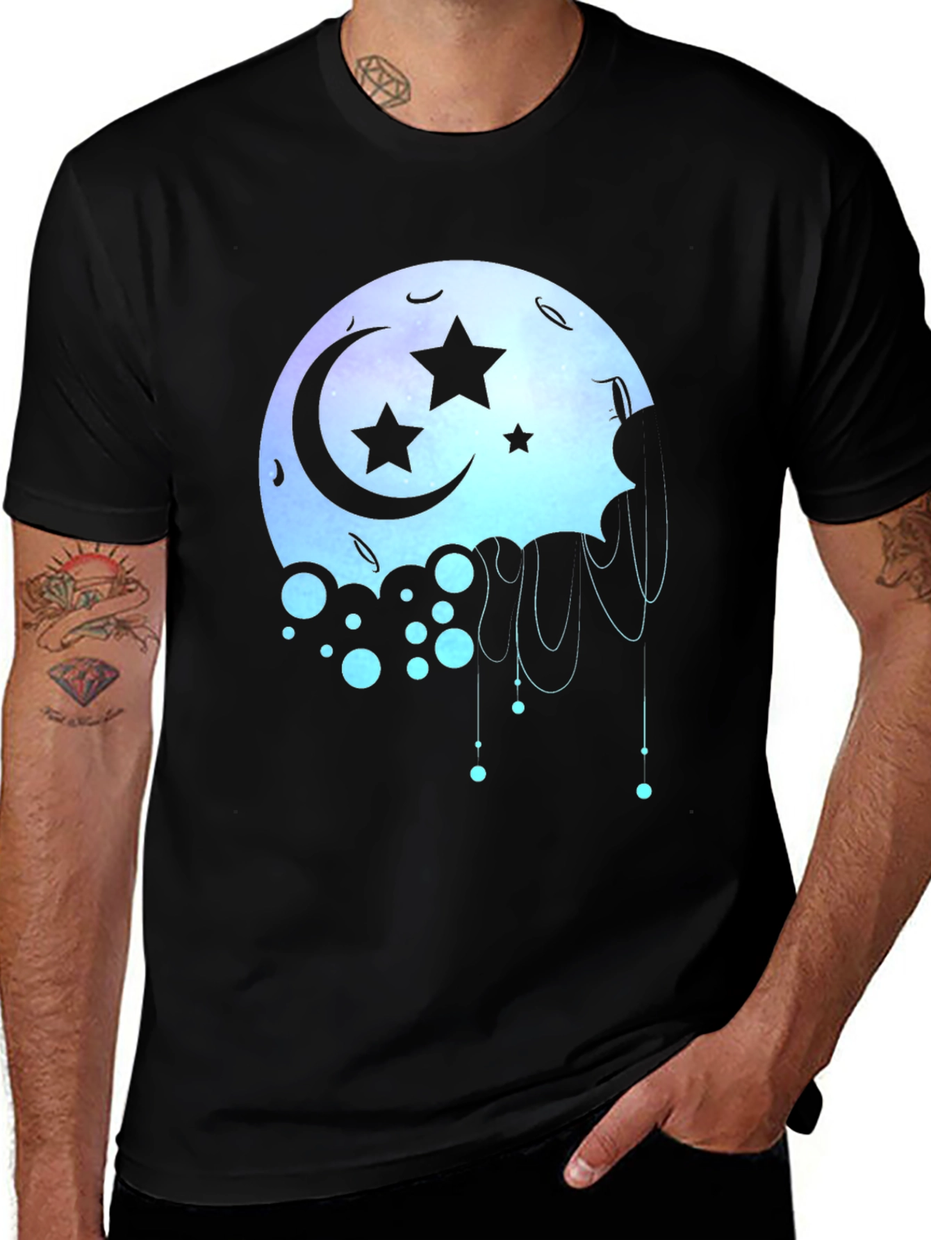Variant 11 of Celestial Moon Star Graphic T-Shirt