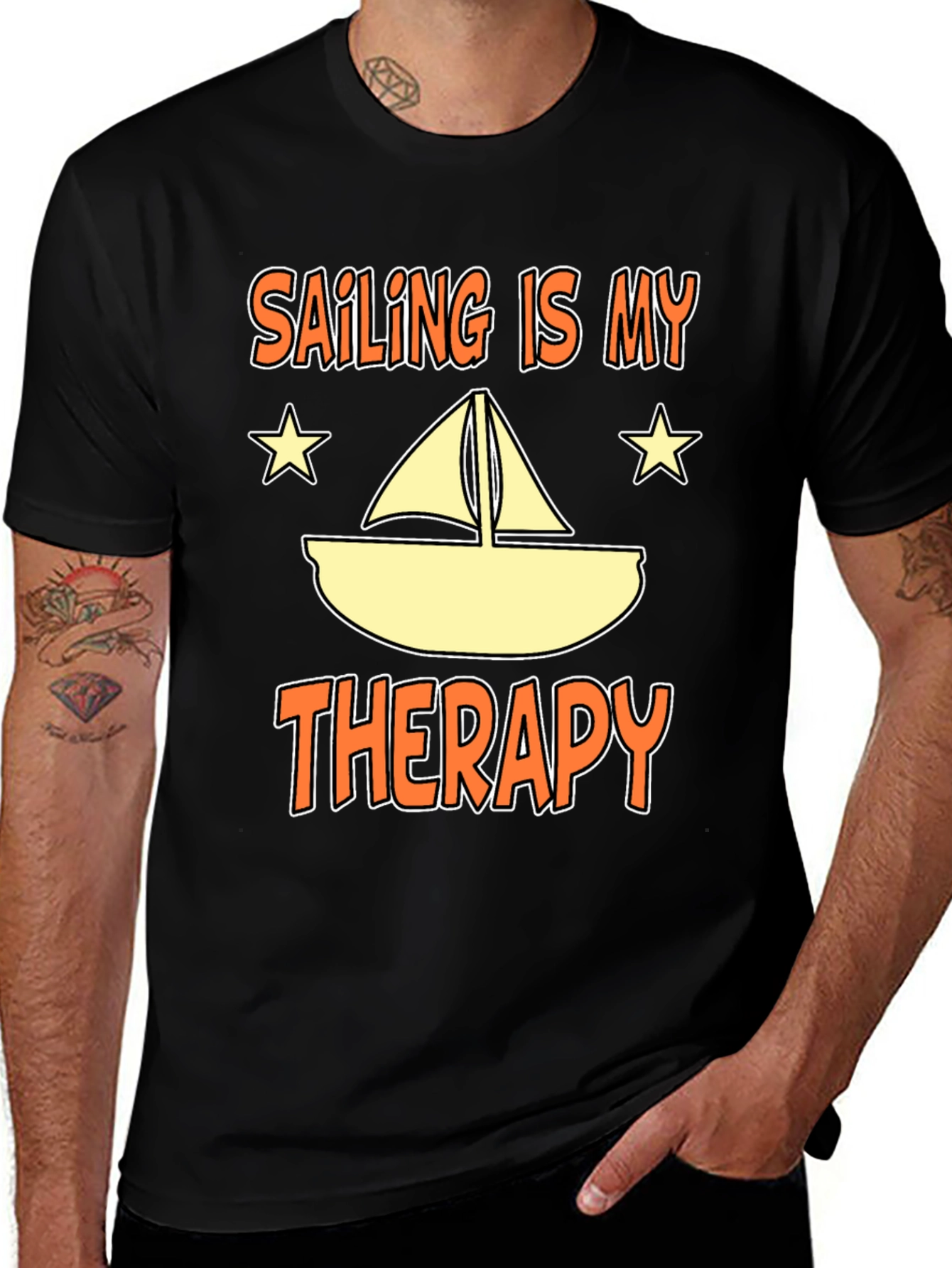 Variant 30 of Sailing is My Therapy Graphic Tee