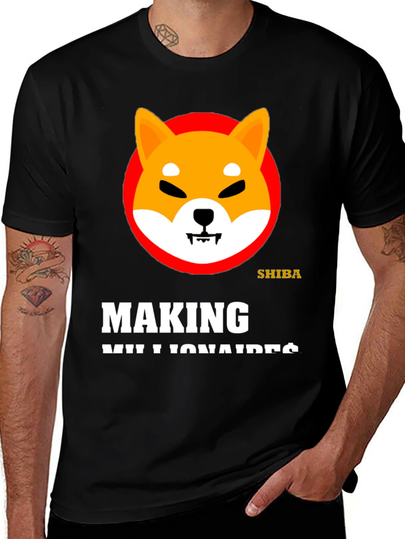 Shiba Millionaire T-Shirt - Crypto Meme Tee