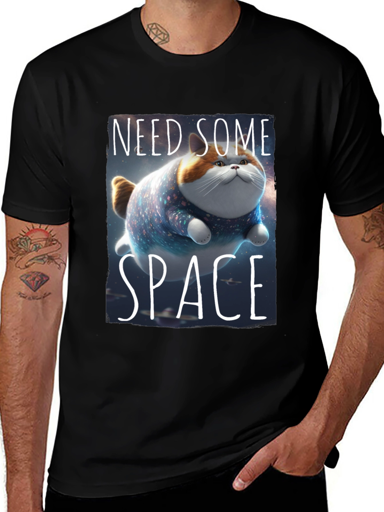 Need Some Space Cat T-Shirt - Galaxy Kitten Tee