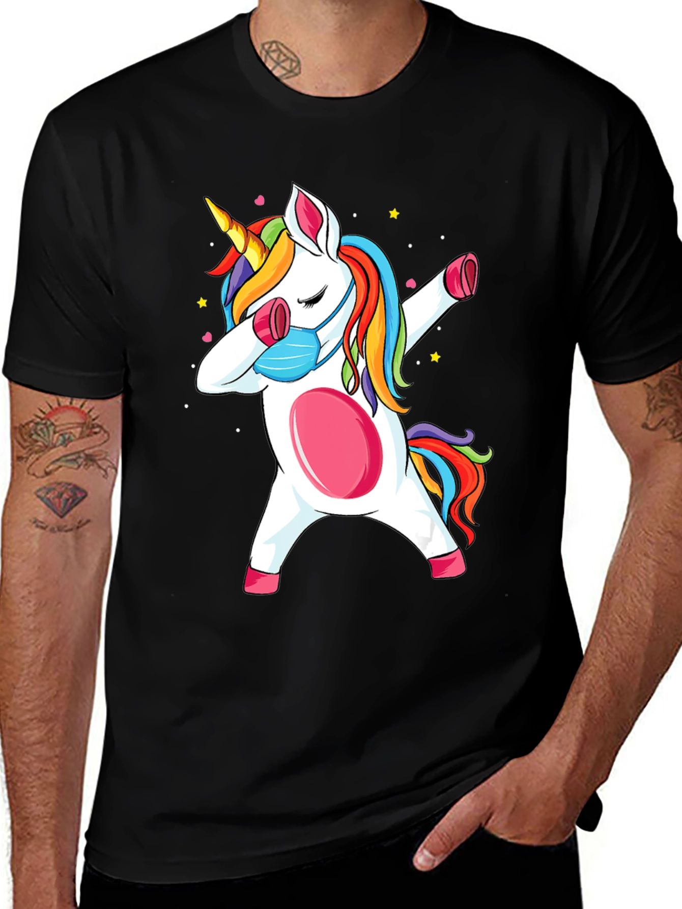 Variant 24 of Unicorn Dabbing T-Shirt - Stylish & Fun