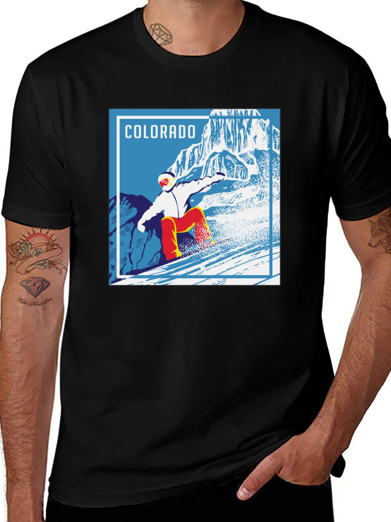Variant 29 of Colorado Snowboard Graphic Tee - Retro Style Unisex T-Shirt