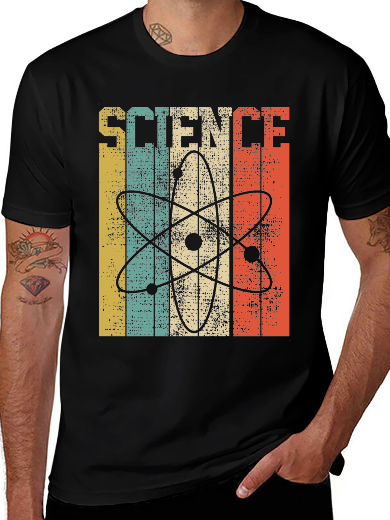 Variant 23 of Science Atom T-Shirt Retro Vintage Style