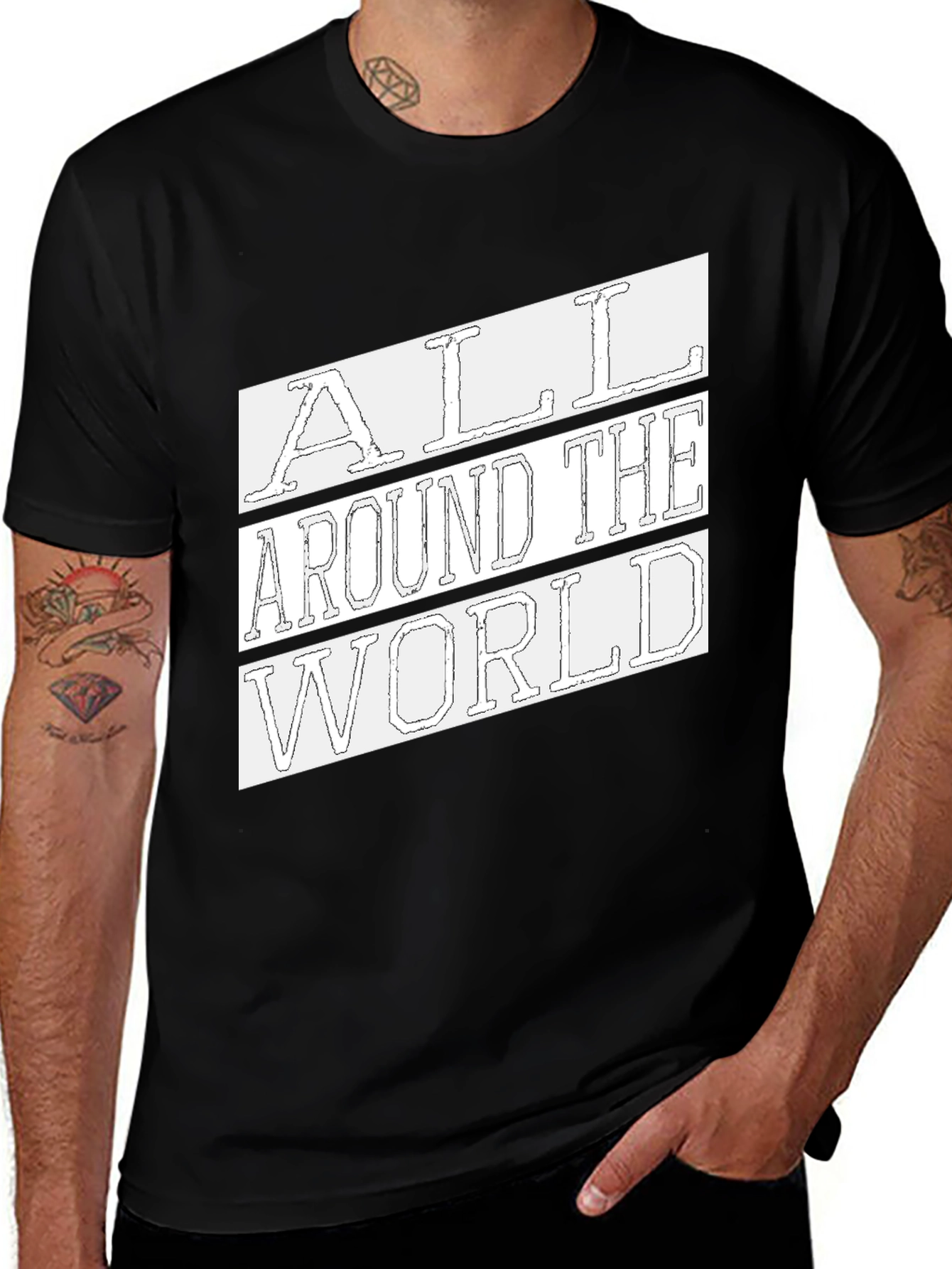 Variant 27 of All Around The World Graphic T-Shirt