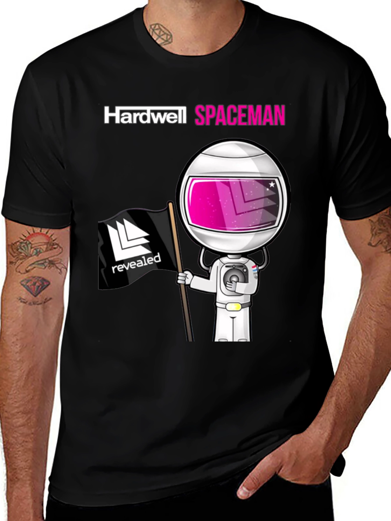 Variant 25 of Hardwell Spaceman Black T-Shirt