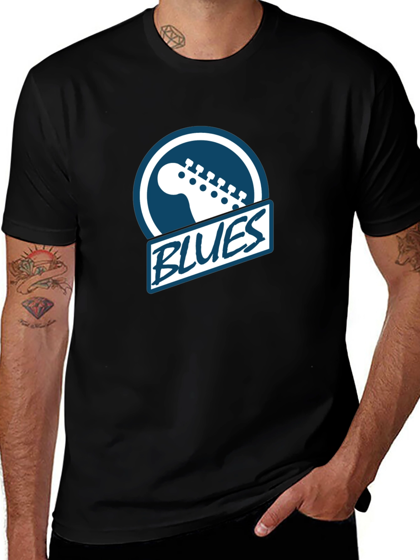Variant 21 of Blues Guitar T-Shirt - Music Lover Tee