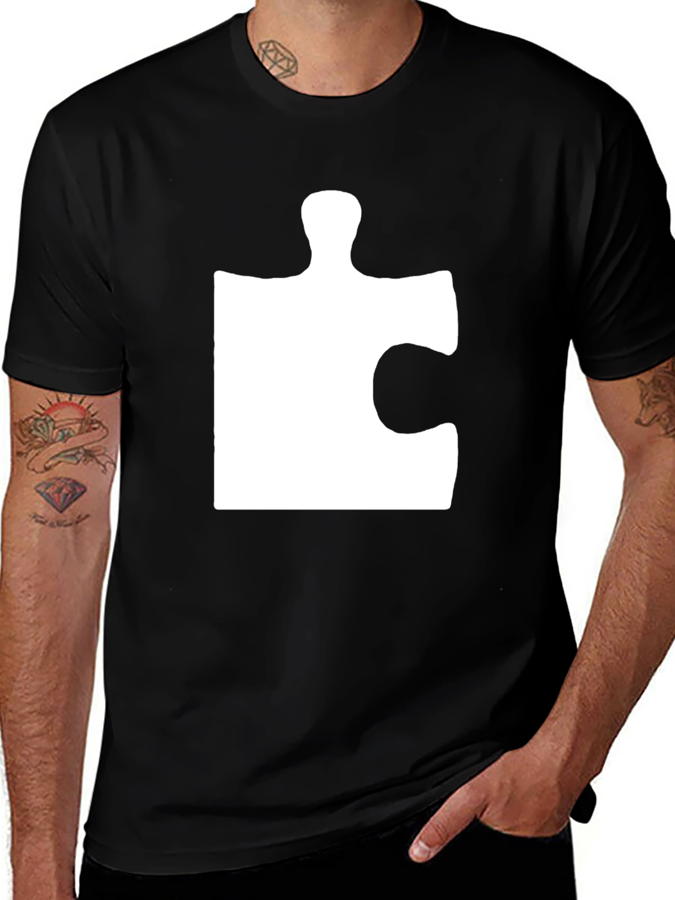 Variant 26 of Puzzle Piece Graphic Tee - Awareness