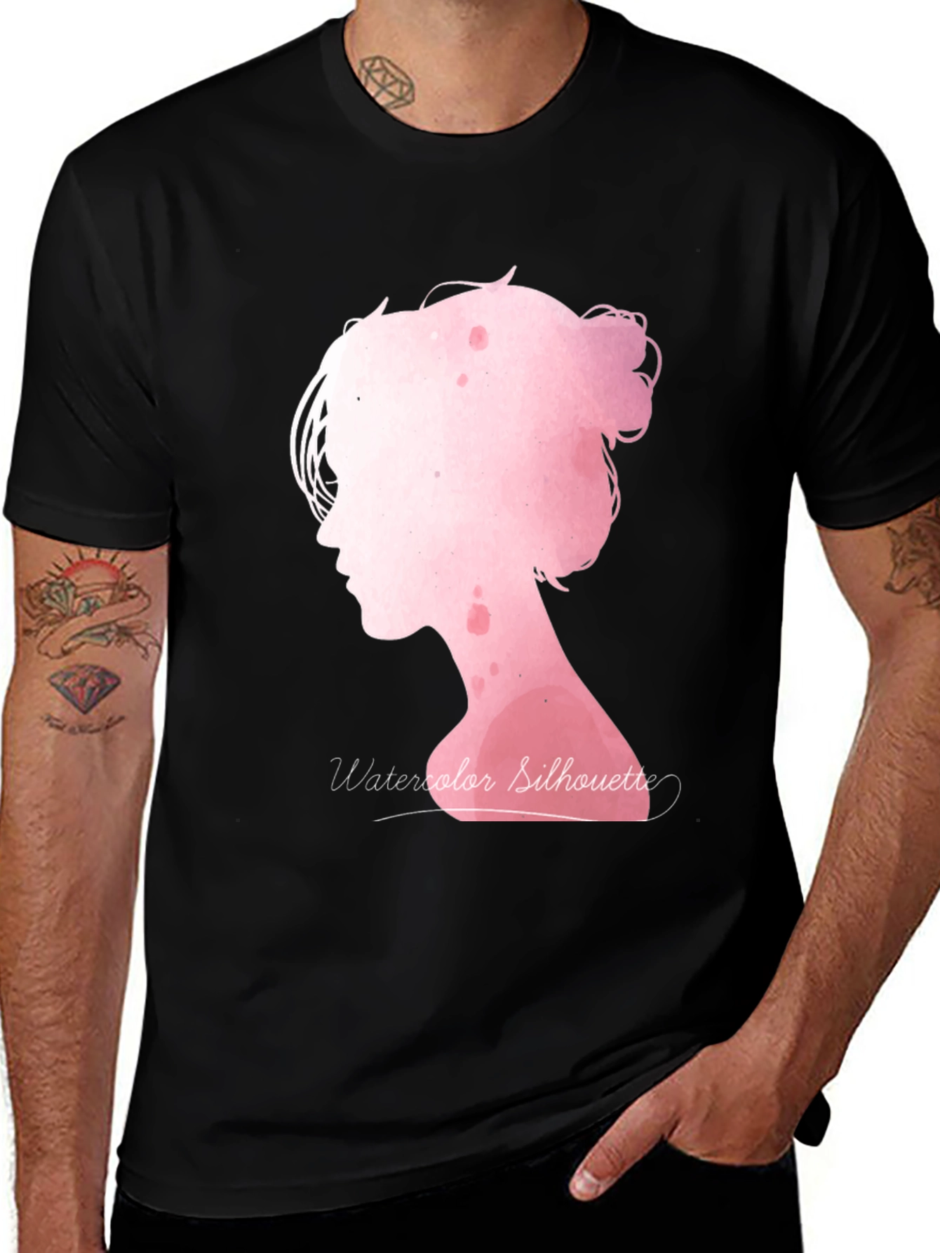 Variant 27 of Watercolor Silhouette T-Shirt