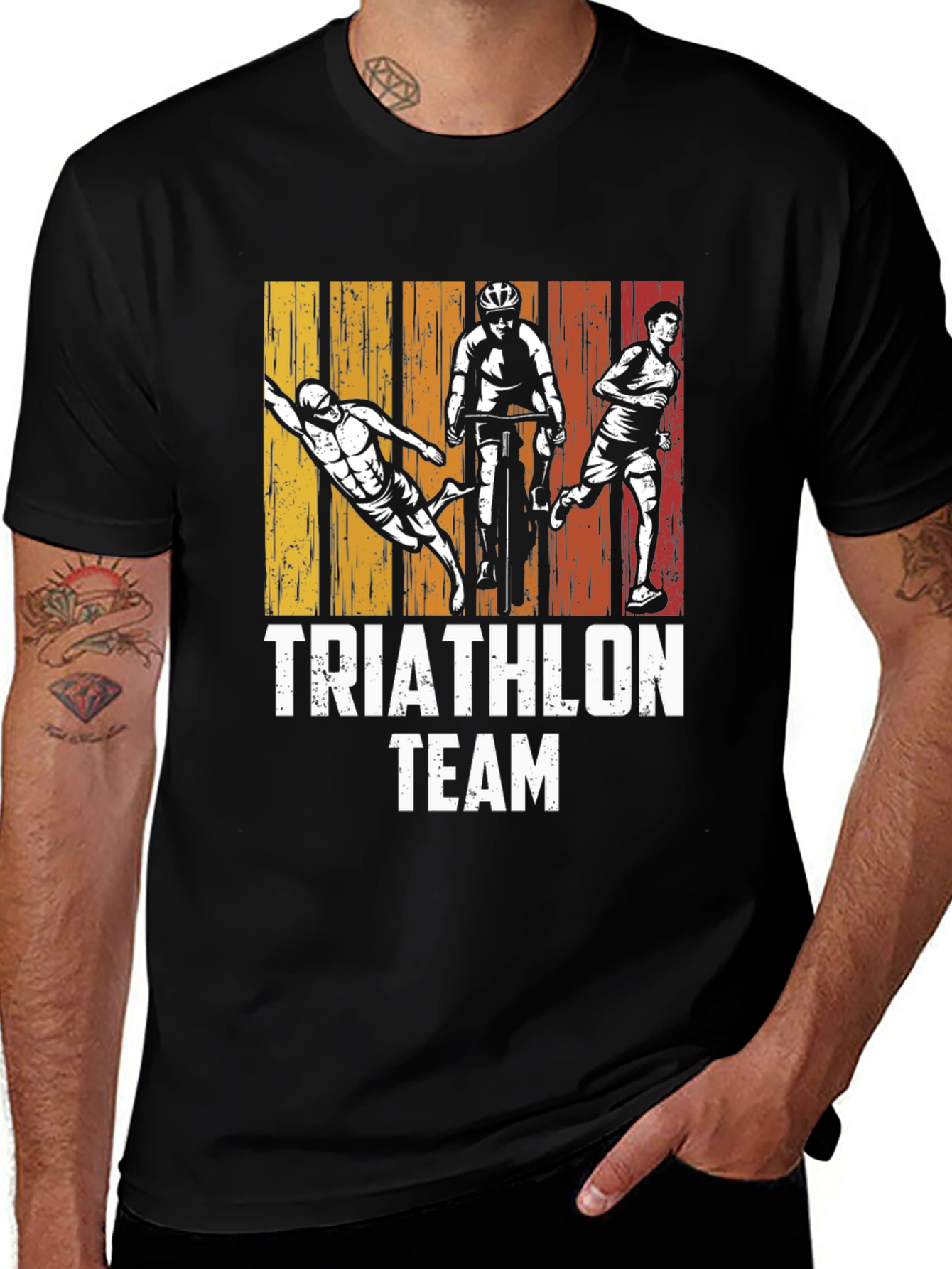 Variant 29 of Triathlon Team Graphic T-Shirt