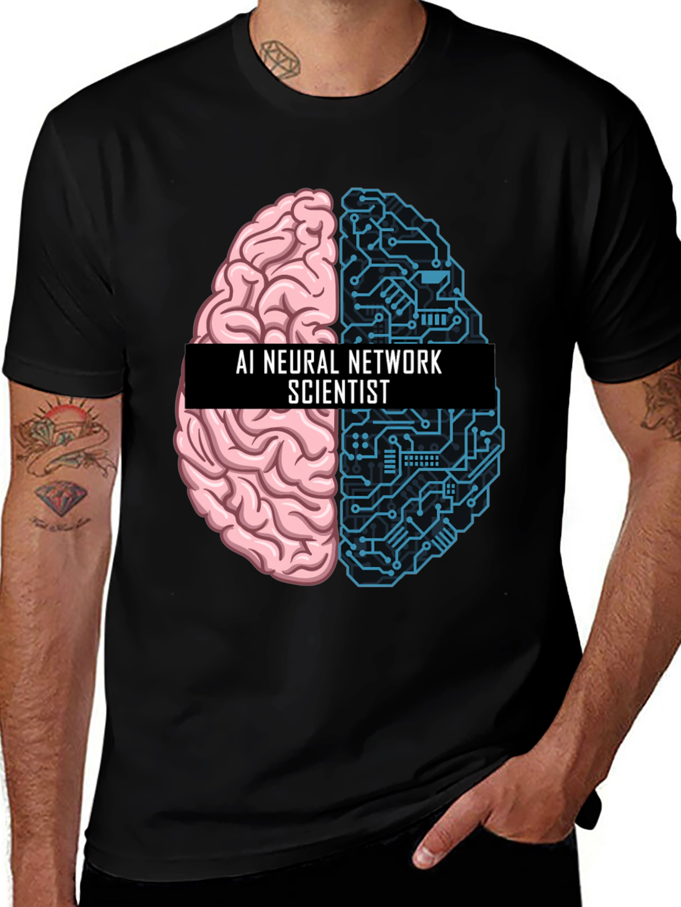 AI Neural Network Scientist Brain T-Shirt