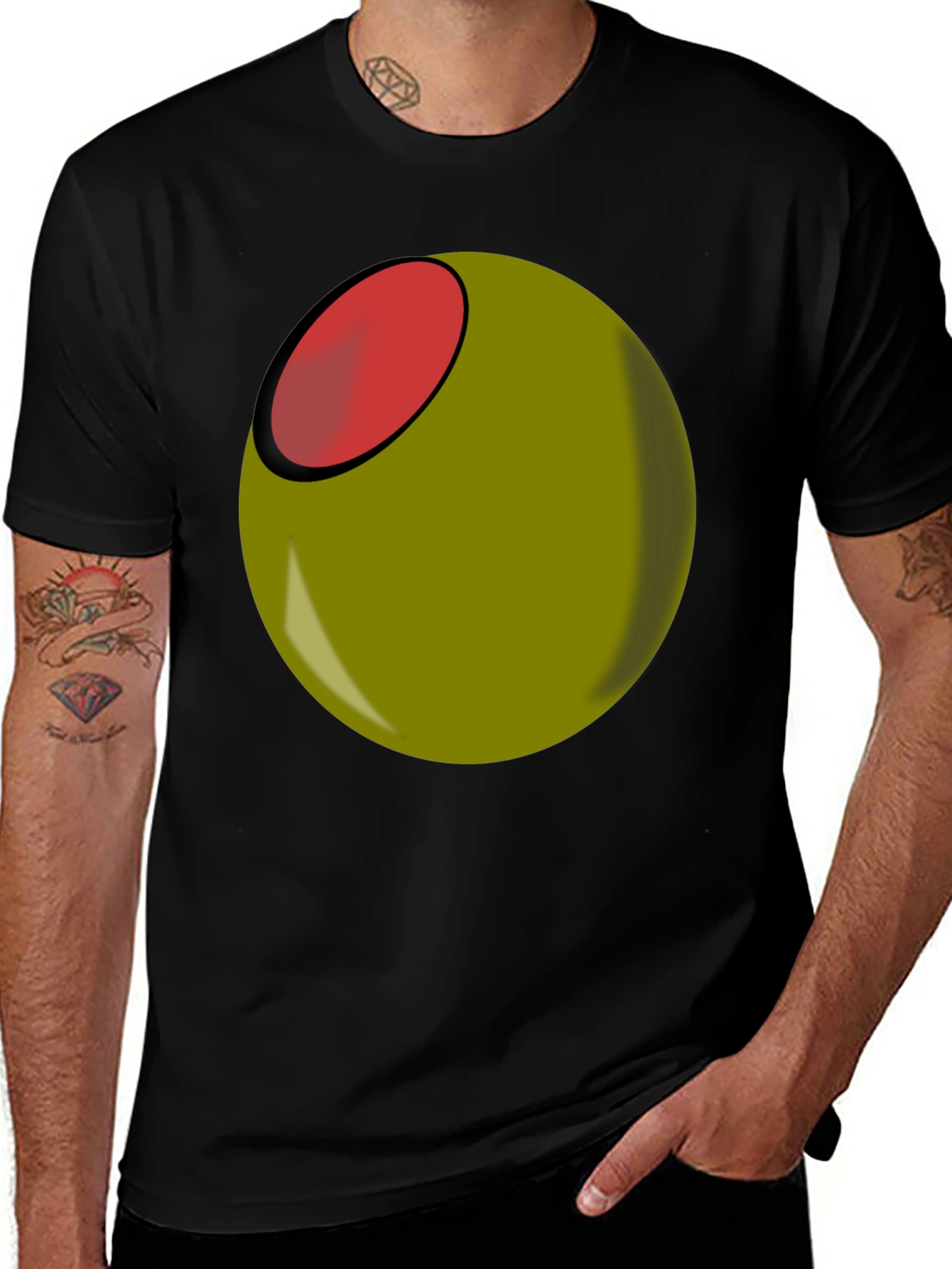 Olive You Funny Graphic T-Shirt