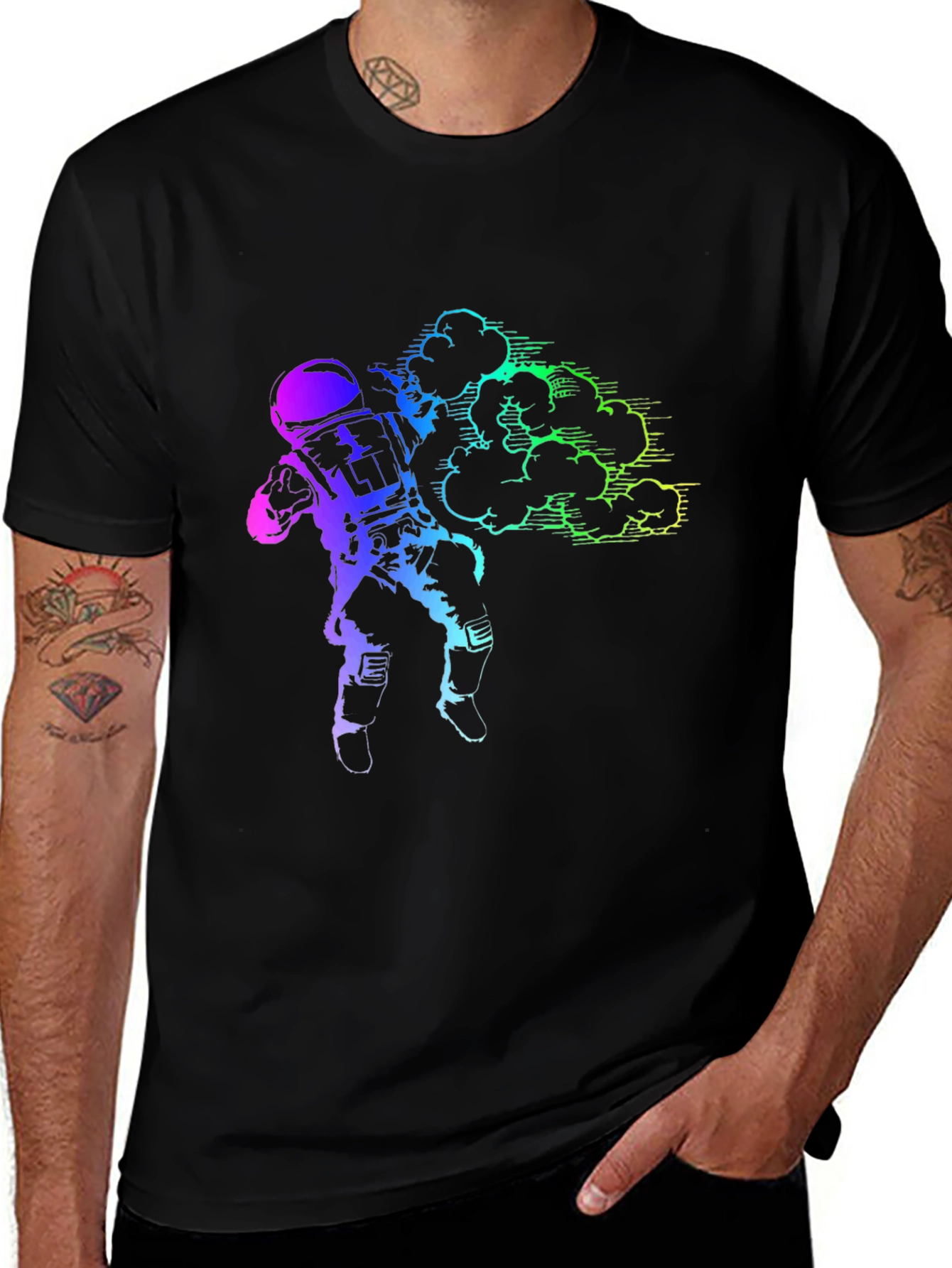 Variant 9 of Astronaut Nebula T-Shirt - Space Fan Apparel