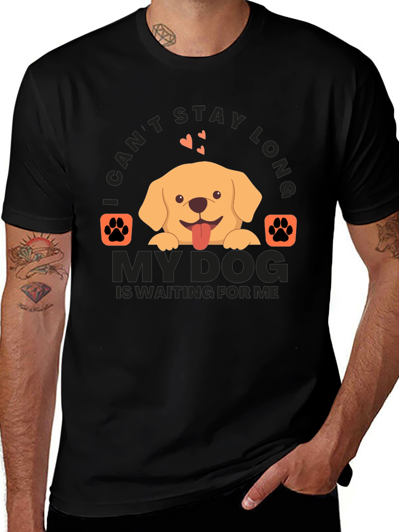 Variant 10 of Dog Lover T-Shirt: I Can't Stay Long