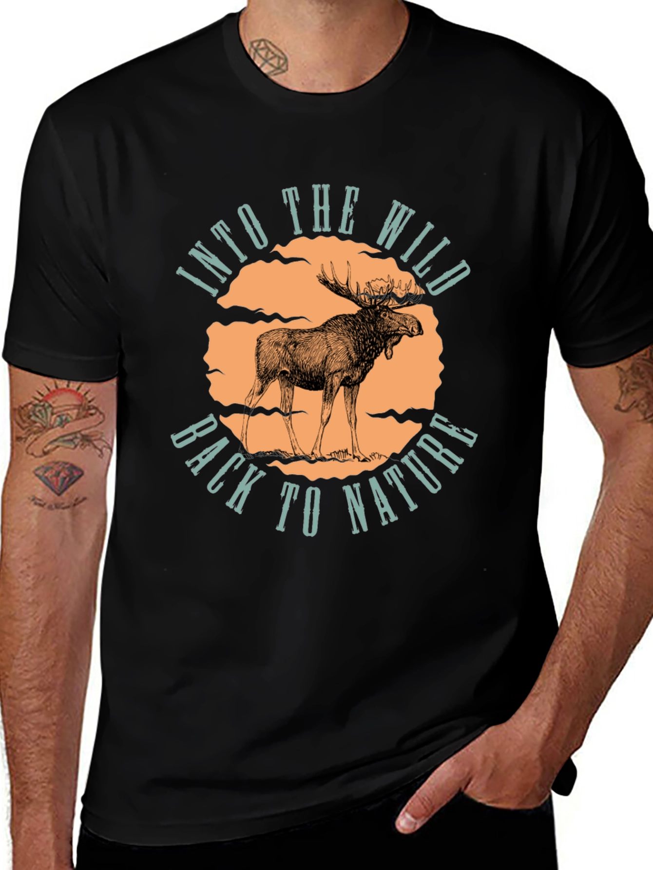Variant 19 of Into the Wild Moose T-Shirt