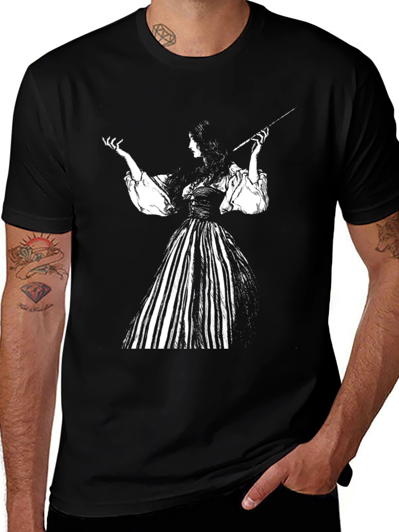 Variant 12 of Vintage Witchcraft T-Shirt - Black
