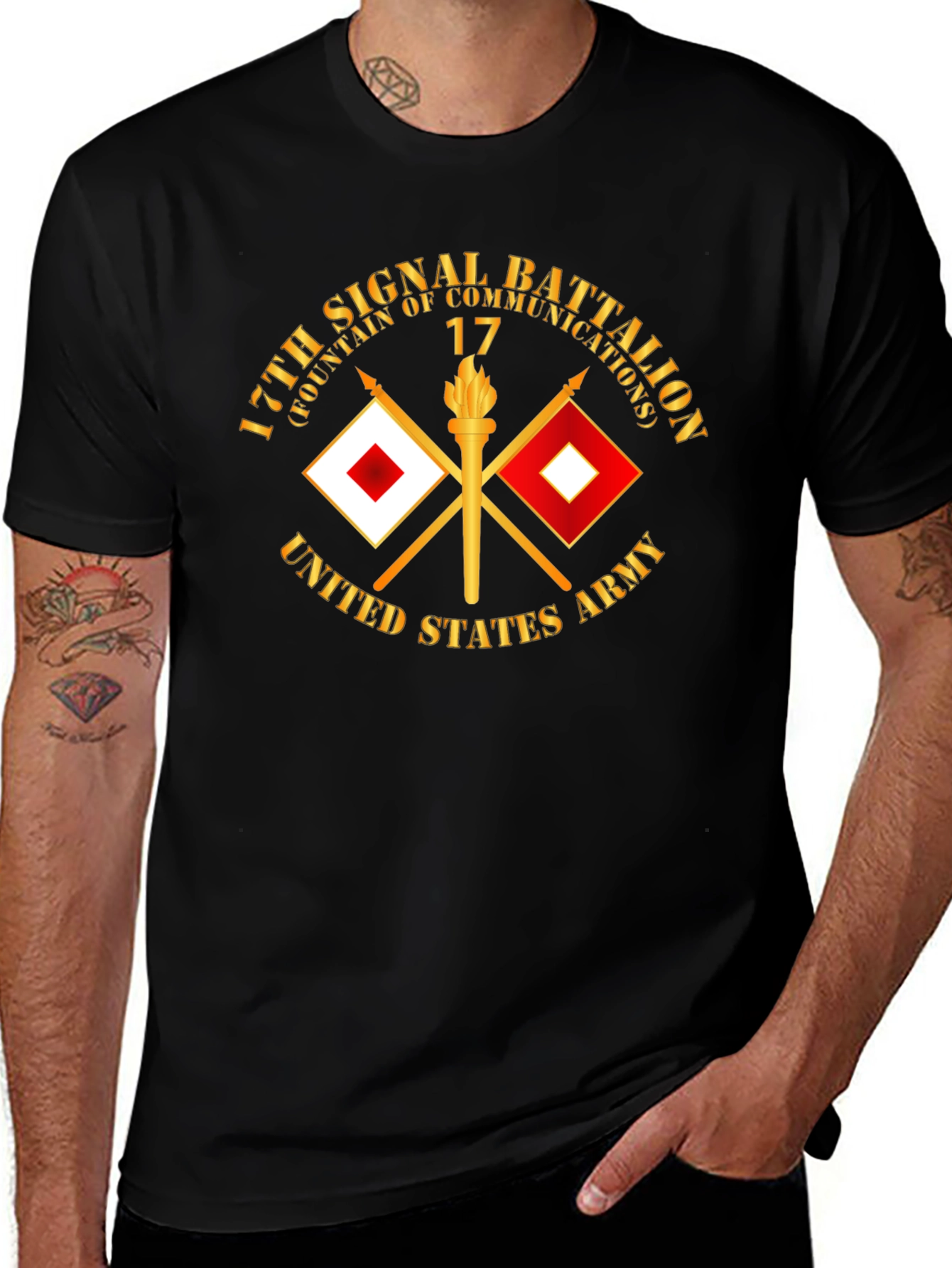 17th Signal Battalion T-Shirt - Military Pride Tee