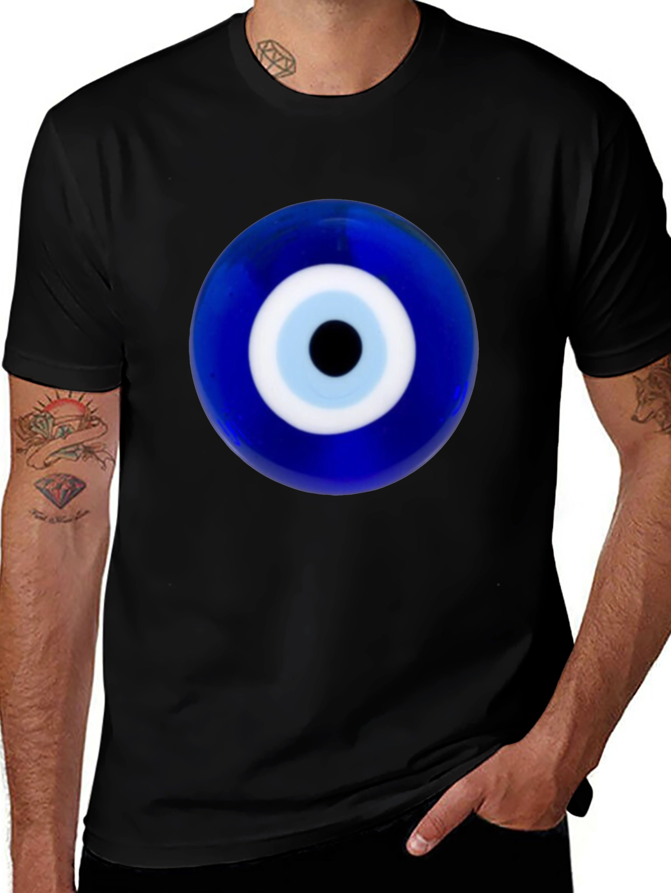 Variant 28 of Evil Eye Graphic Tee - Protection & Style