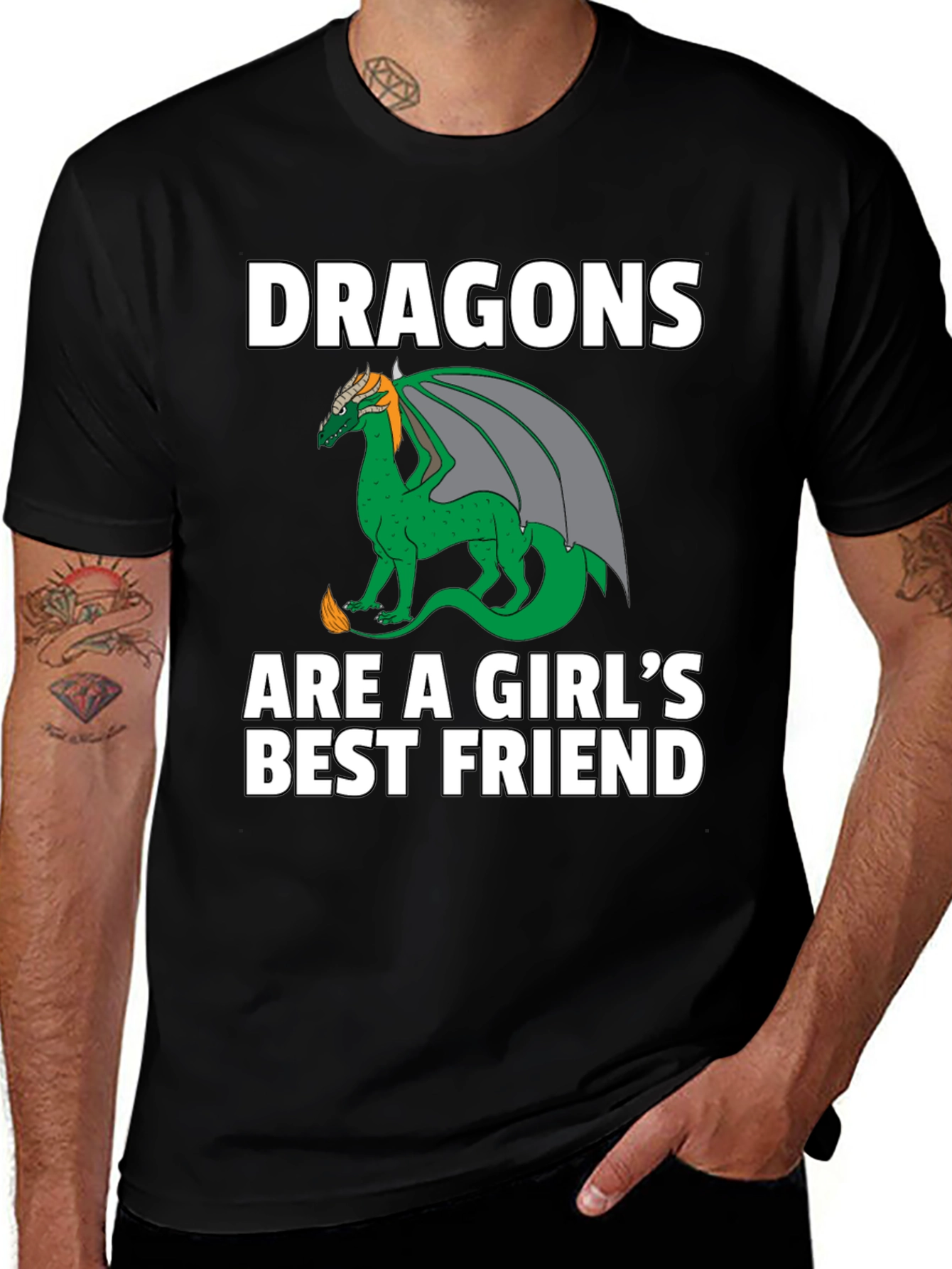 Variant 24 of Dragons Are A Girl's Best Friend Graphic T-Shirt