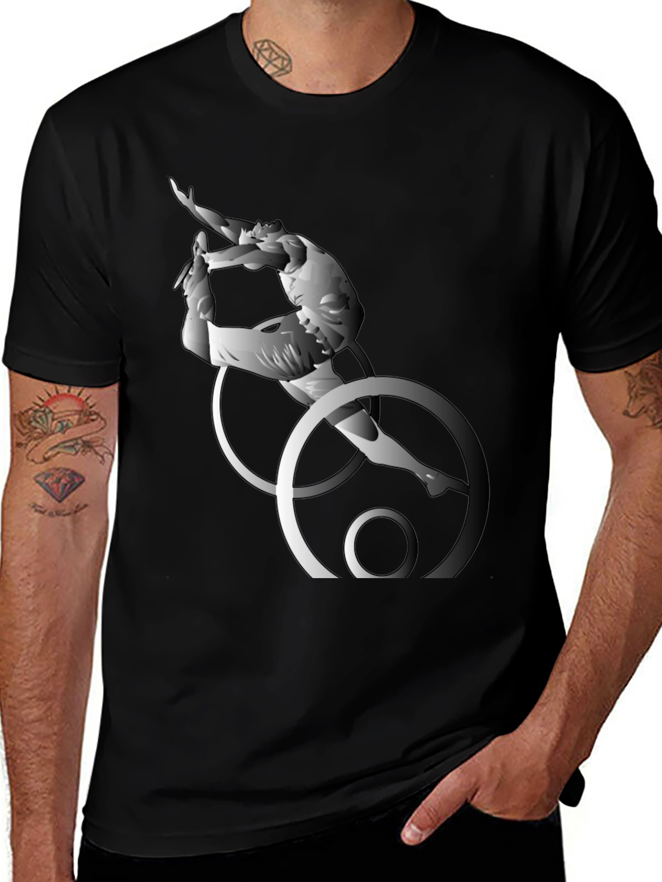 Variant 9 of Abstract Artistic Gymnastics T-Shirt