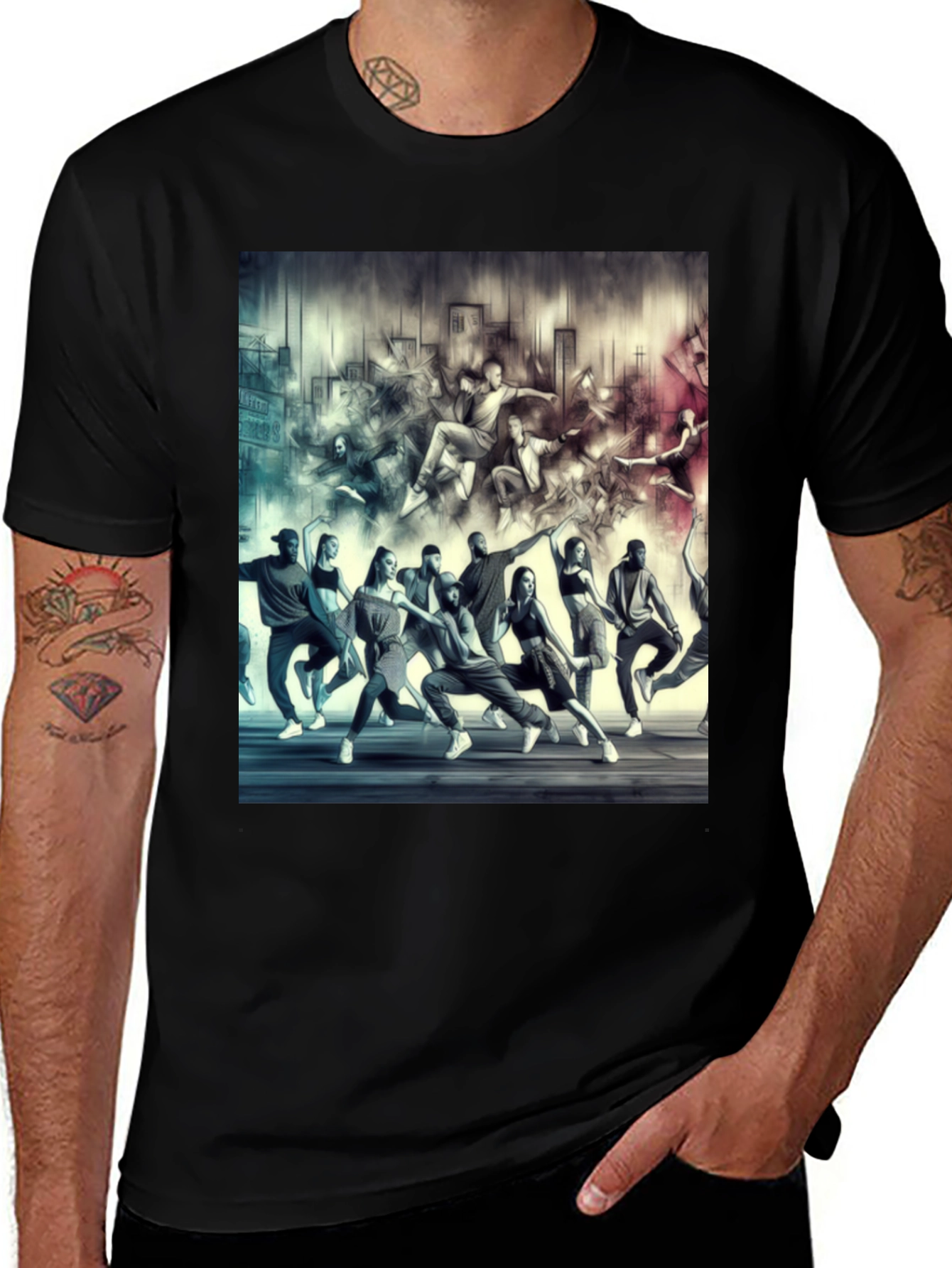 Urban Dance Crew Graphic Tee - Modern Style